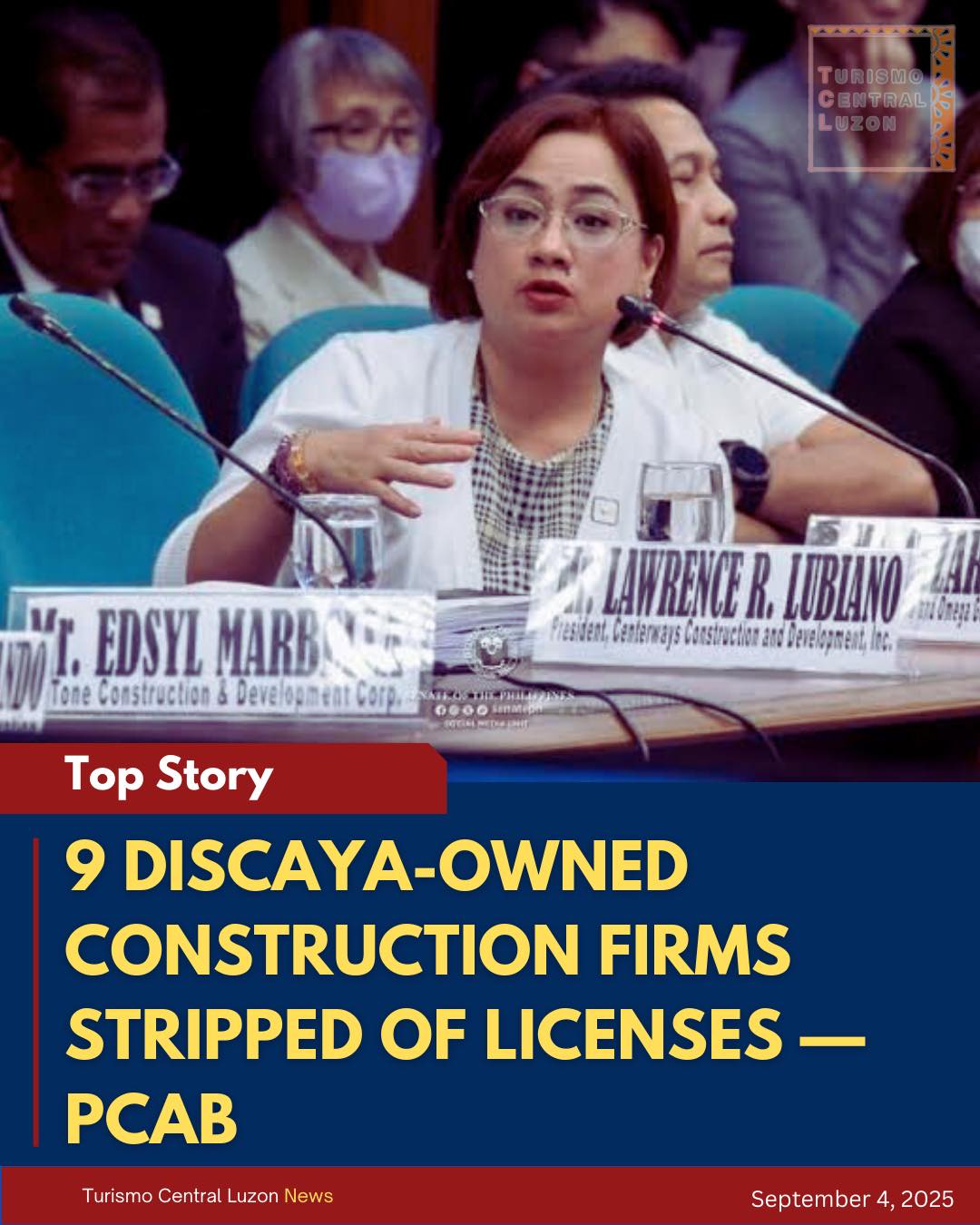 Turismo - 9 DISCAYA-OWNED CONSTRUCTION FIRMS STRIPPED OF LICENSES ...