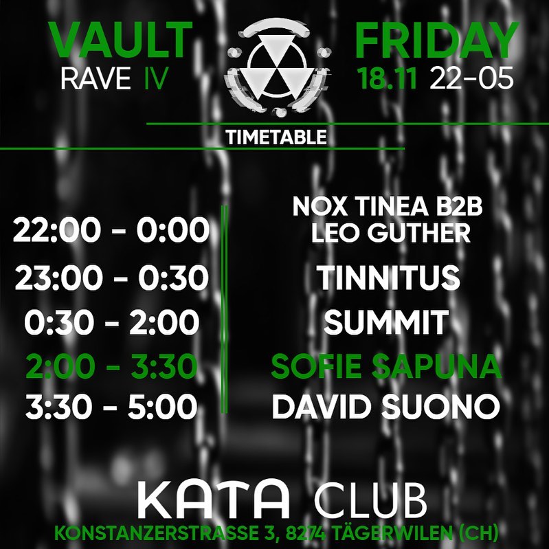 VAULT RAVE - ☢️ VAULT RAVE TIMETABLE ☢️ Hier unser...