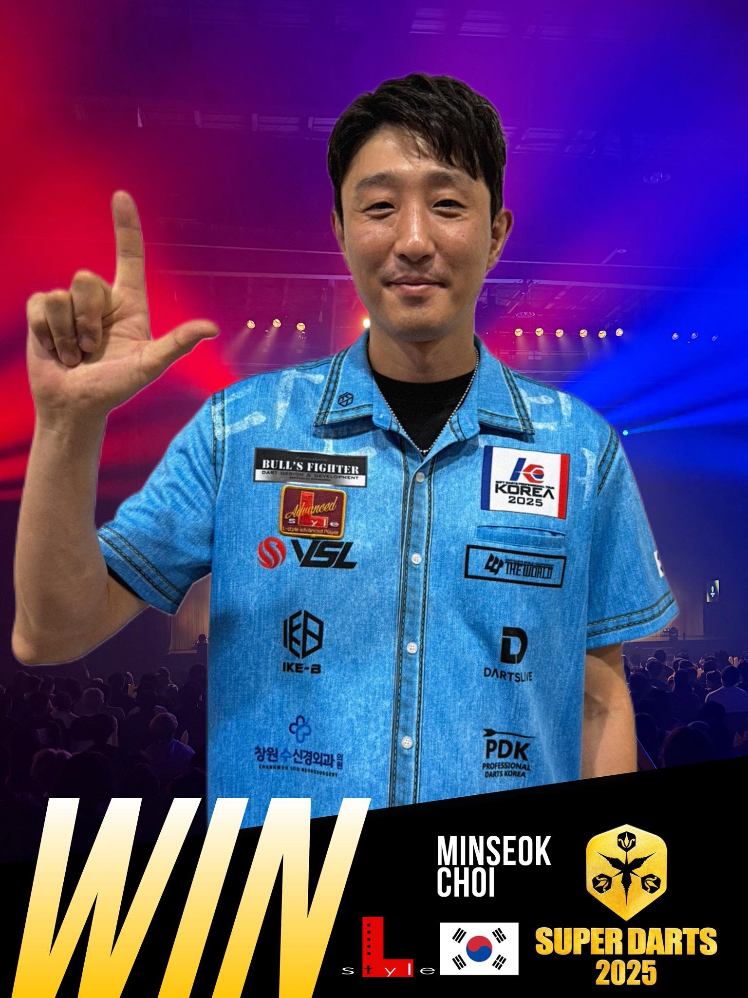 SUPERDARTS2025】MinSeok Choi(チェ・ミンソク)選手🇰🇷DAY2進出