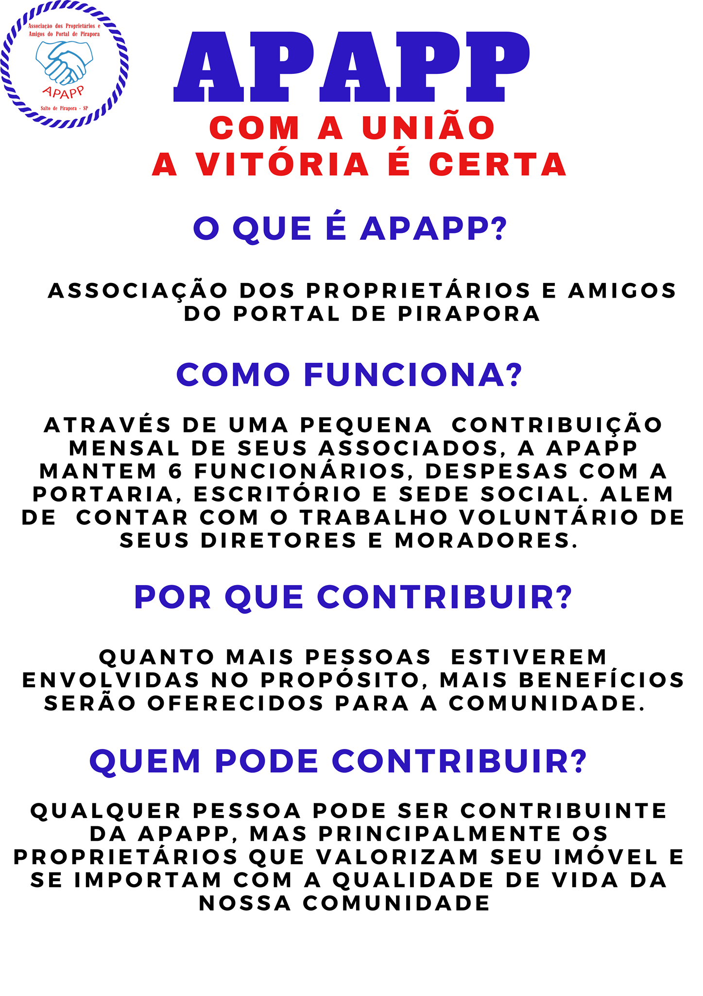 Você sabe o que é a APAPP? Conheça um pouquinho do nosso ...