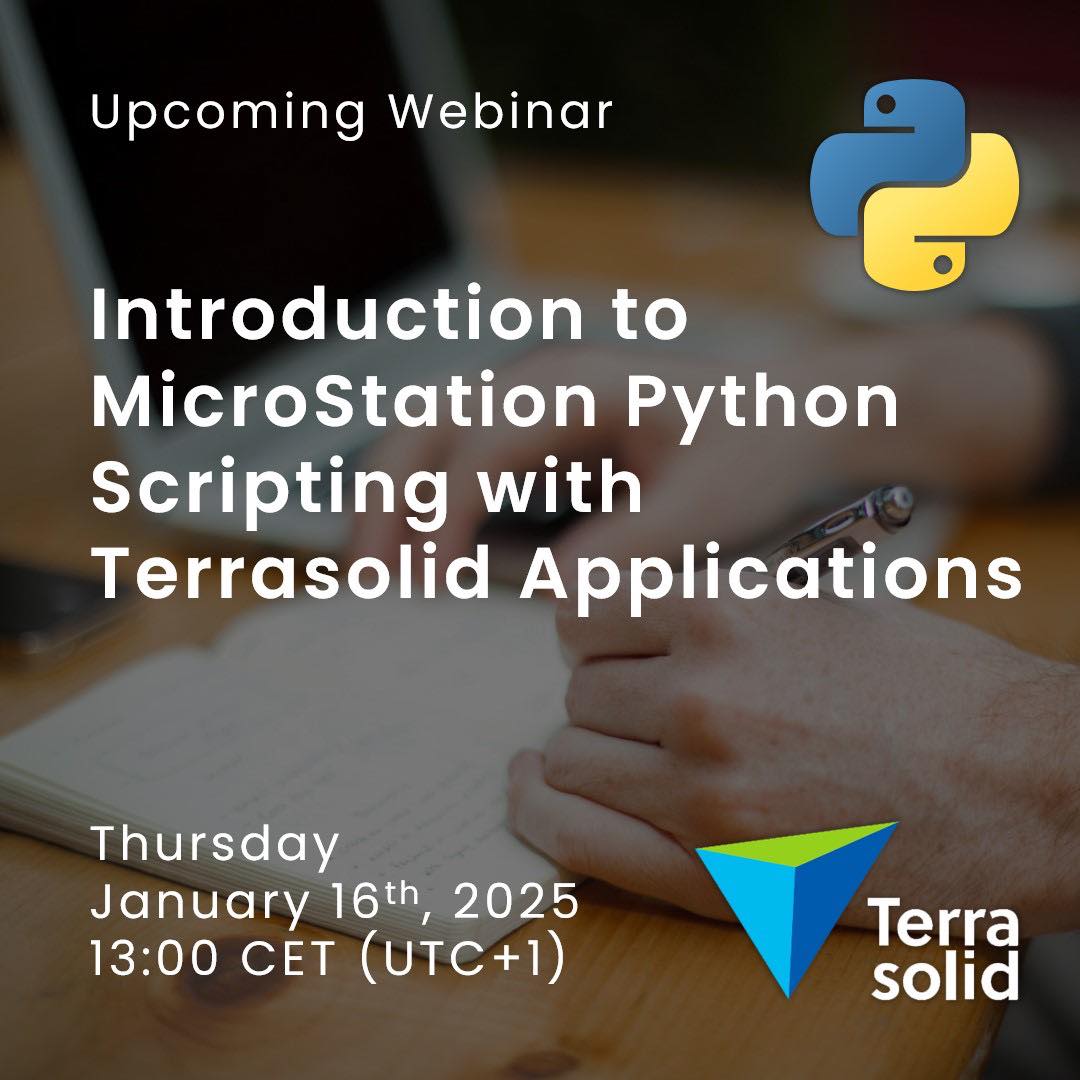 Terrasolid - Welcome to Introduction to MicroStation Python Scripting ...
