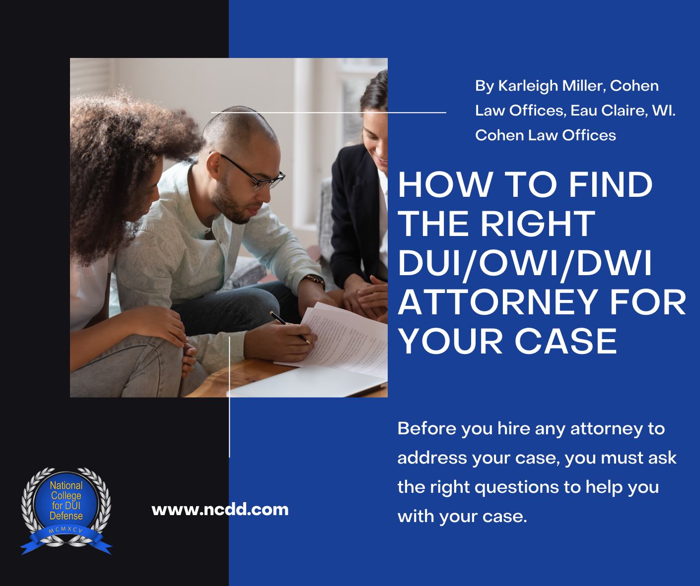 National - As DUI Attorneys, we need to be prepared for the questions ...