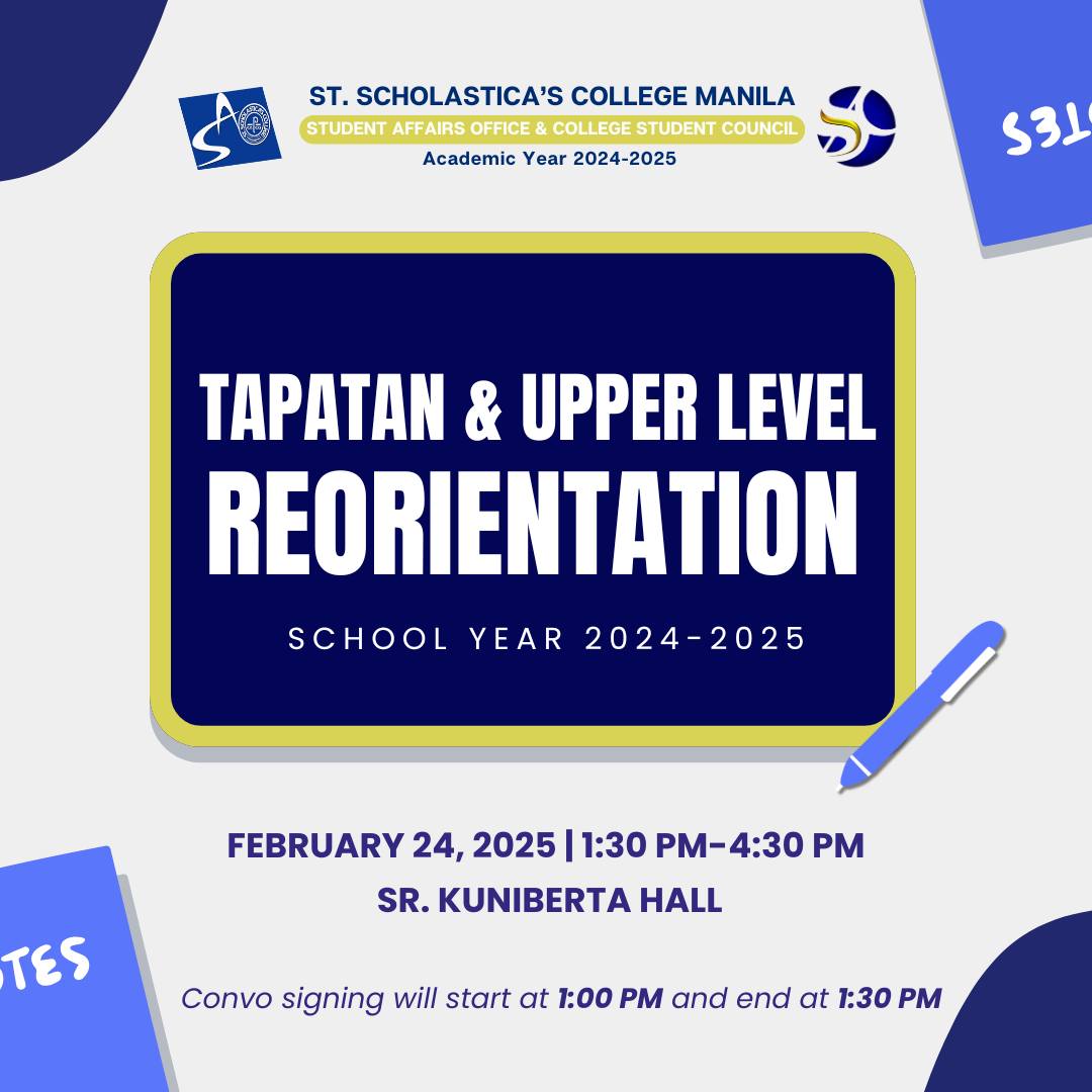 SSC - The most awaited Reorientation and Tapatan for the school year ...