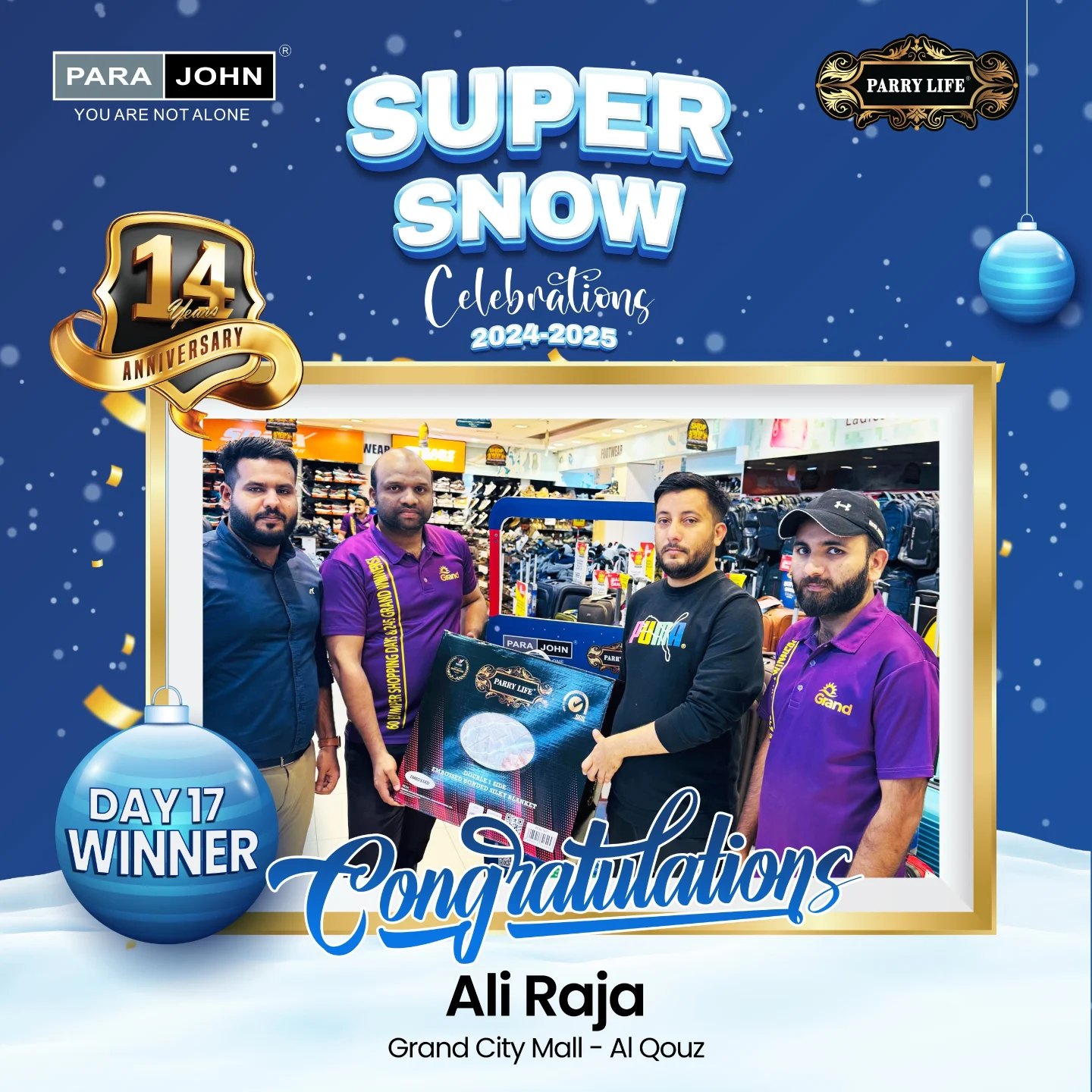 Para - 🎉 Day 17 Winner: Ali Raja! 🎉 Congratulations to Ali Raja from ...