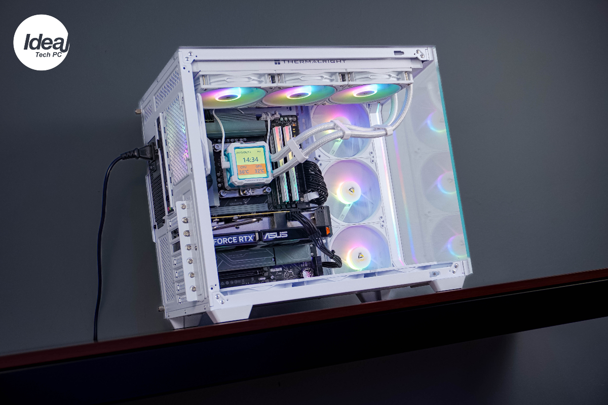 IDEAL TECH PC - Another White Theme Build 🤍. *Product placement not ...