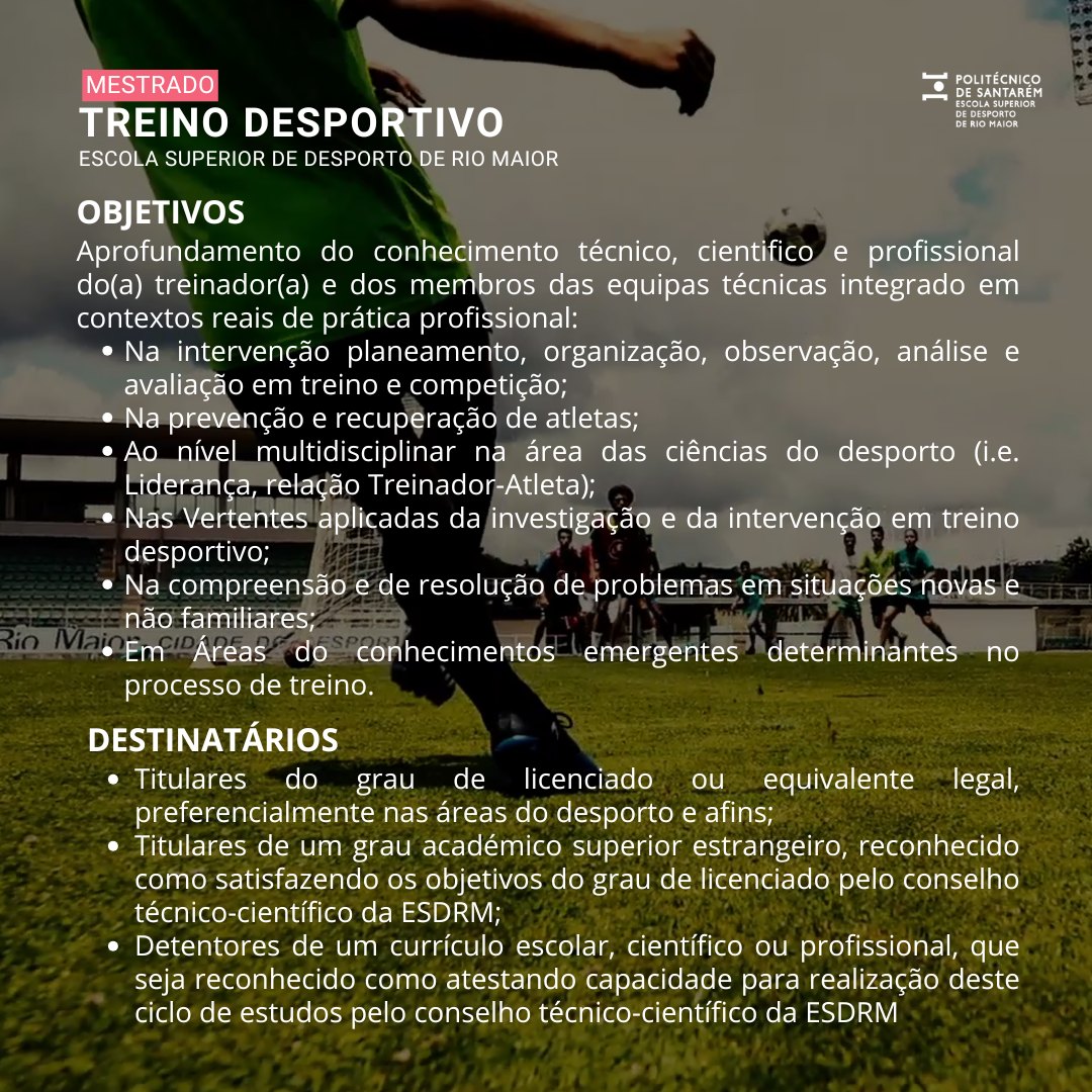Escola... - Escola Superior de Desporto de Rio Maior - ESDRM