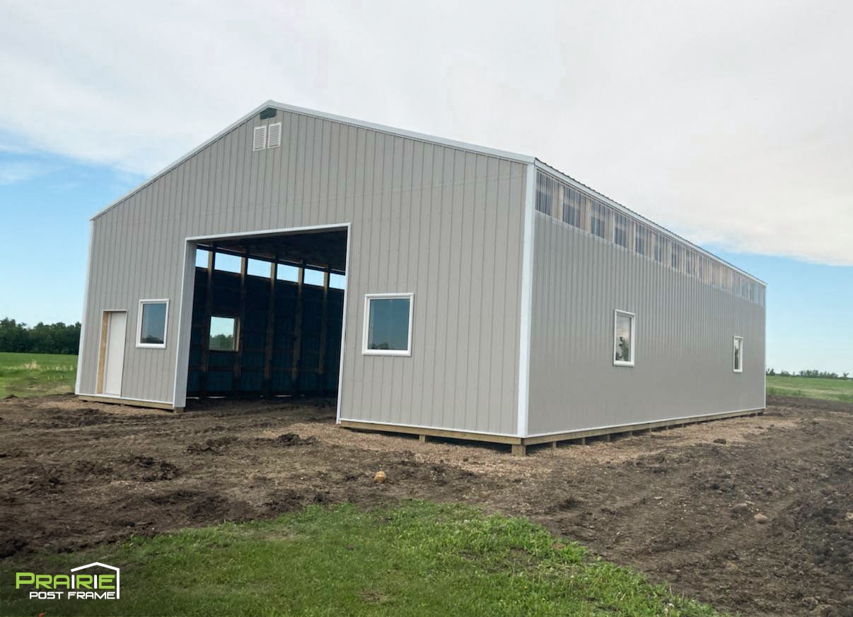 This build is 42x60x14 and... - Prairie Post Frame Ltd. | Facebook