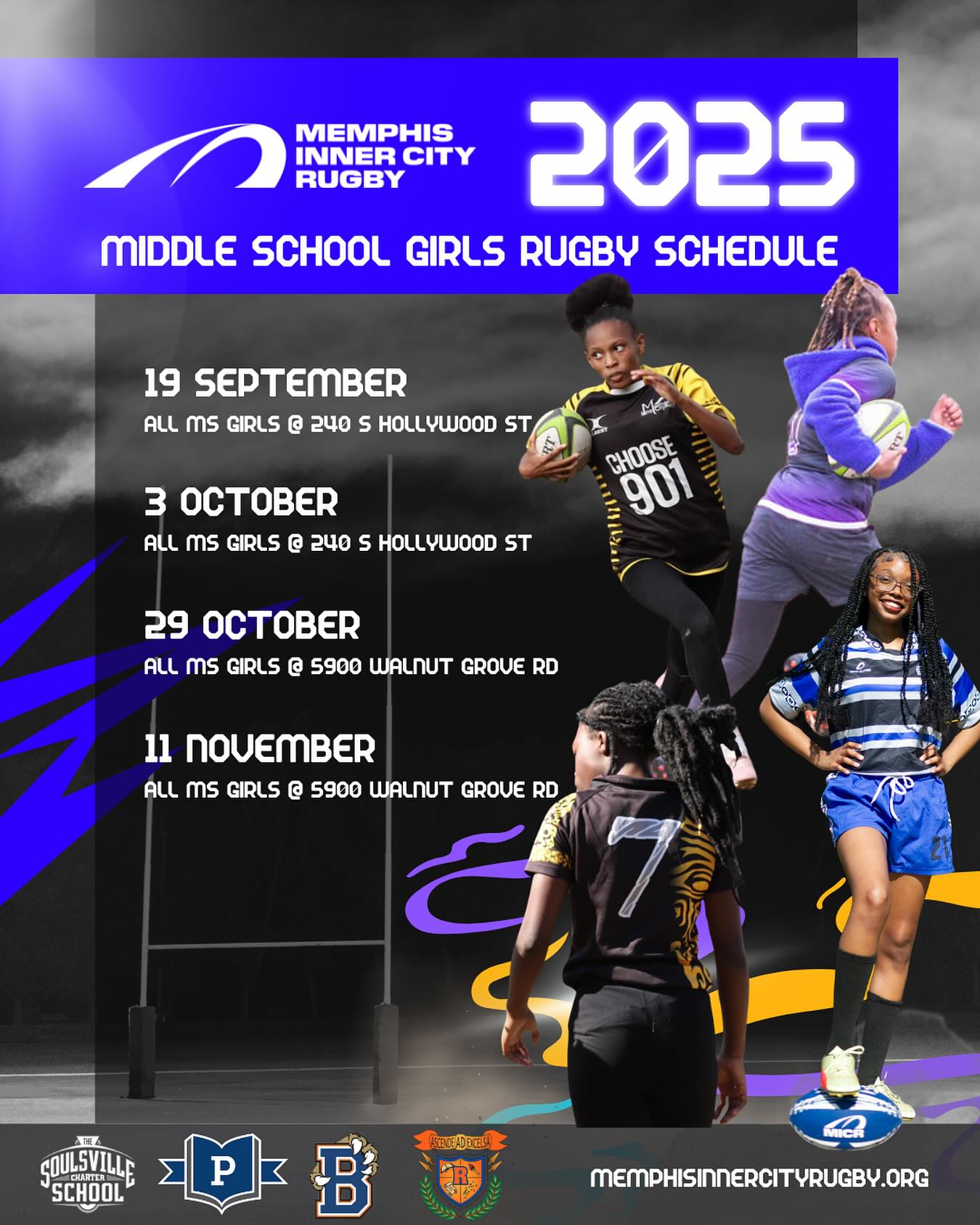 Memphis - The middle school season schedule is HERE 🔥 Practices are ...