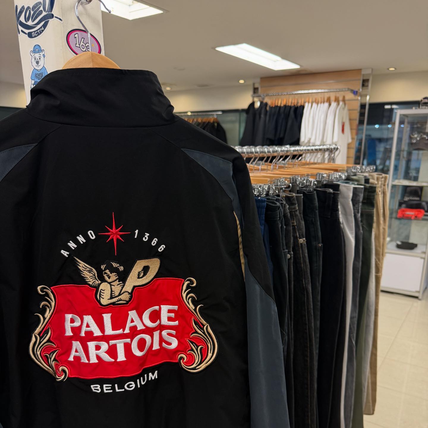 Major - Palace x Stella Artois Court Jacket available in-store now 
