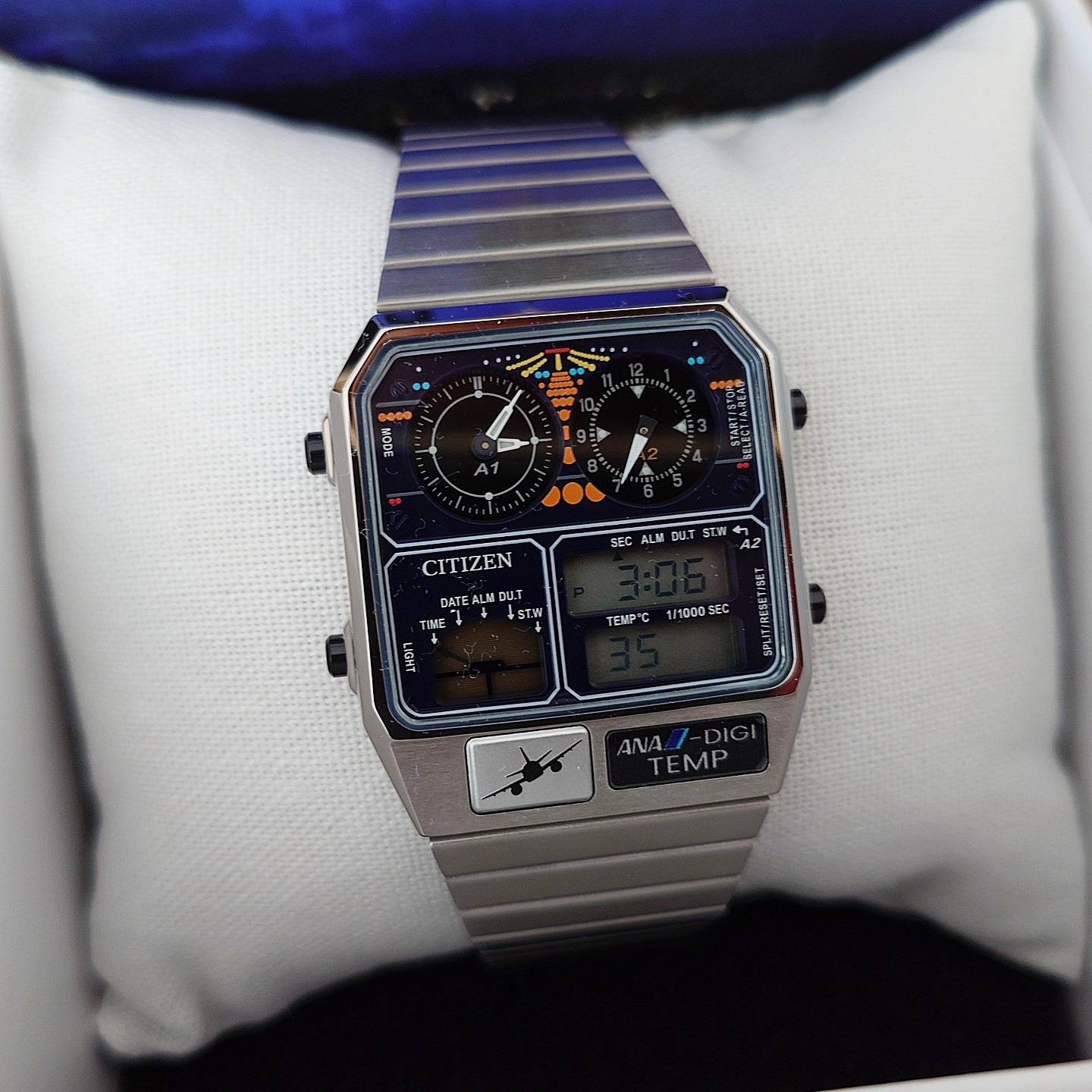 ??日本限定CITIZEN ANA-DIGI TEMP COCKPIT MODEL 星辰x ANA ALL 