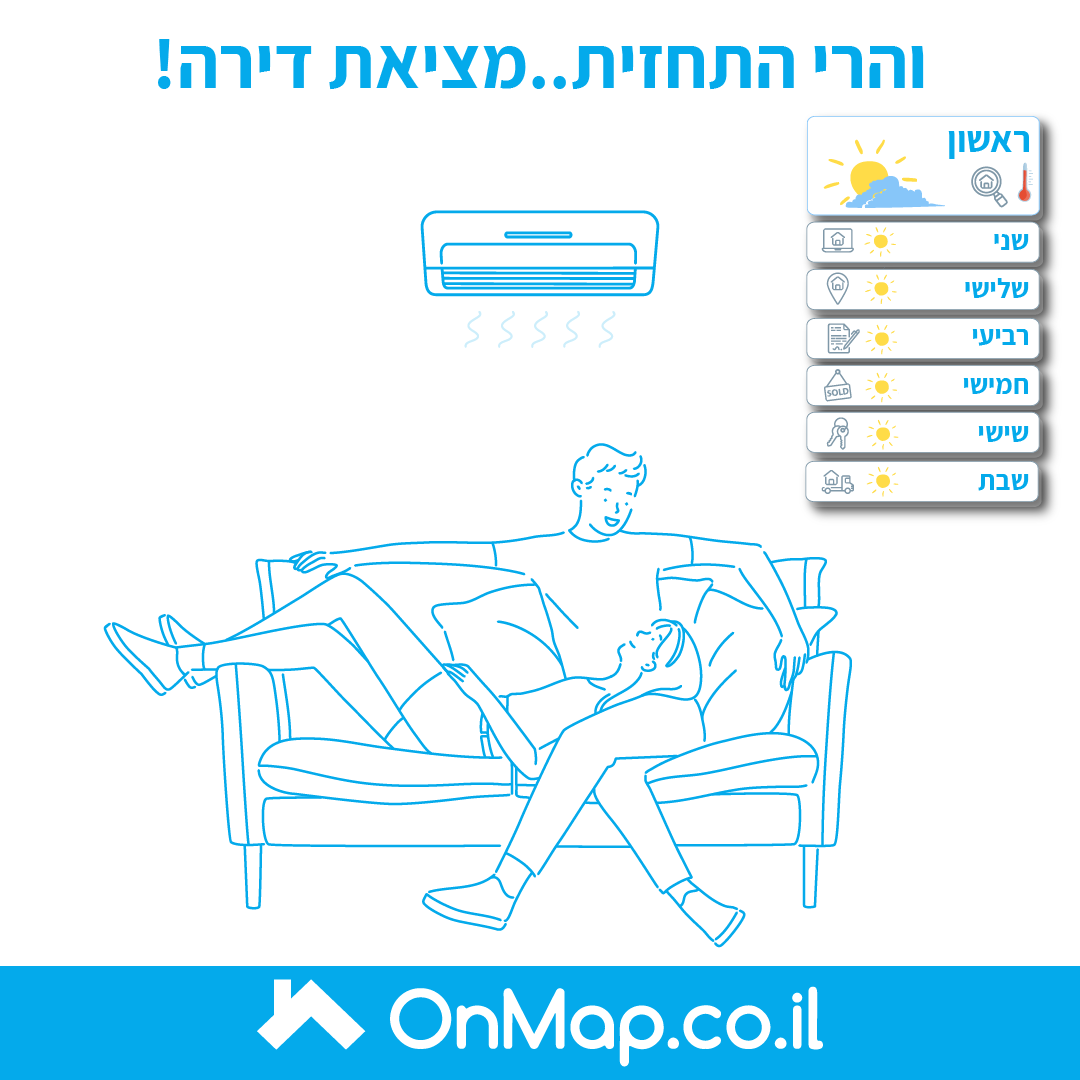 OnMap - כשהתחזית לא מעודדת וכשנראה שגל החום הולך להשאר...
