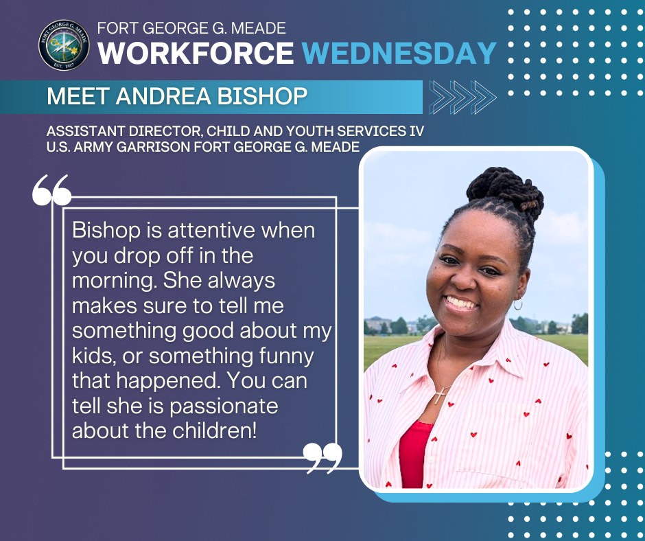 Today is #WorkforceWednesday!... - Fort George G. Meade, Md | Facebook