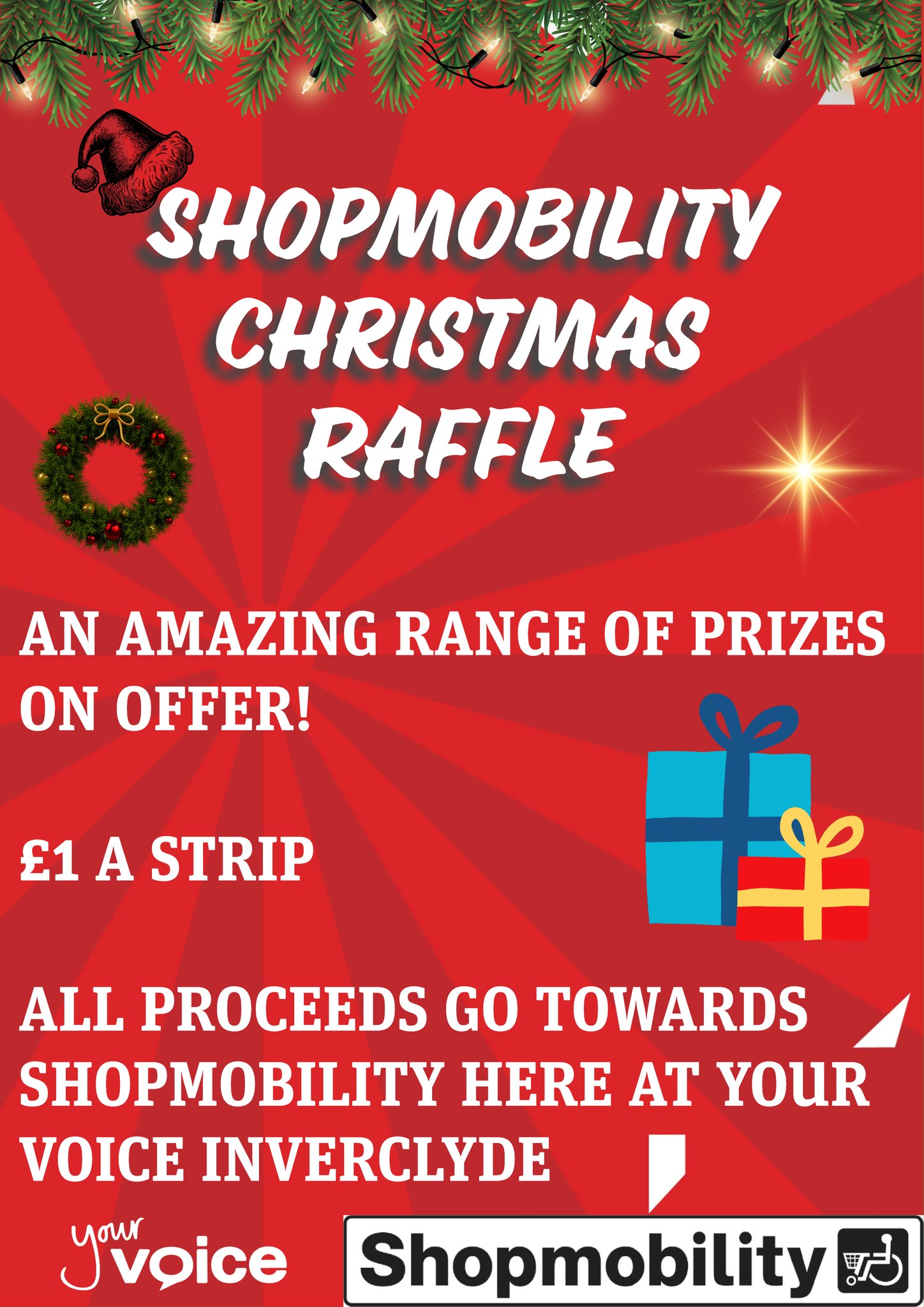 Your - 🎅 SHOPMOBILITY CHRISTMAS RAFFLE IS HERE! 🎄 It’s that magical ...