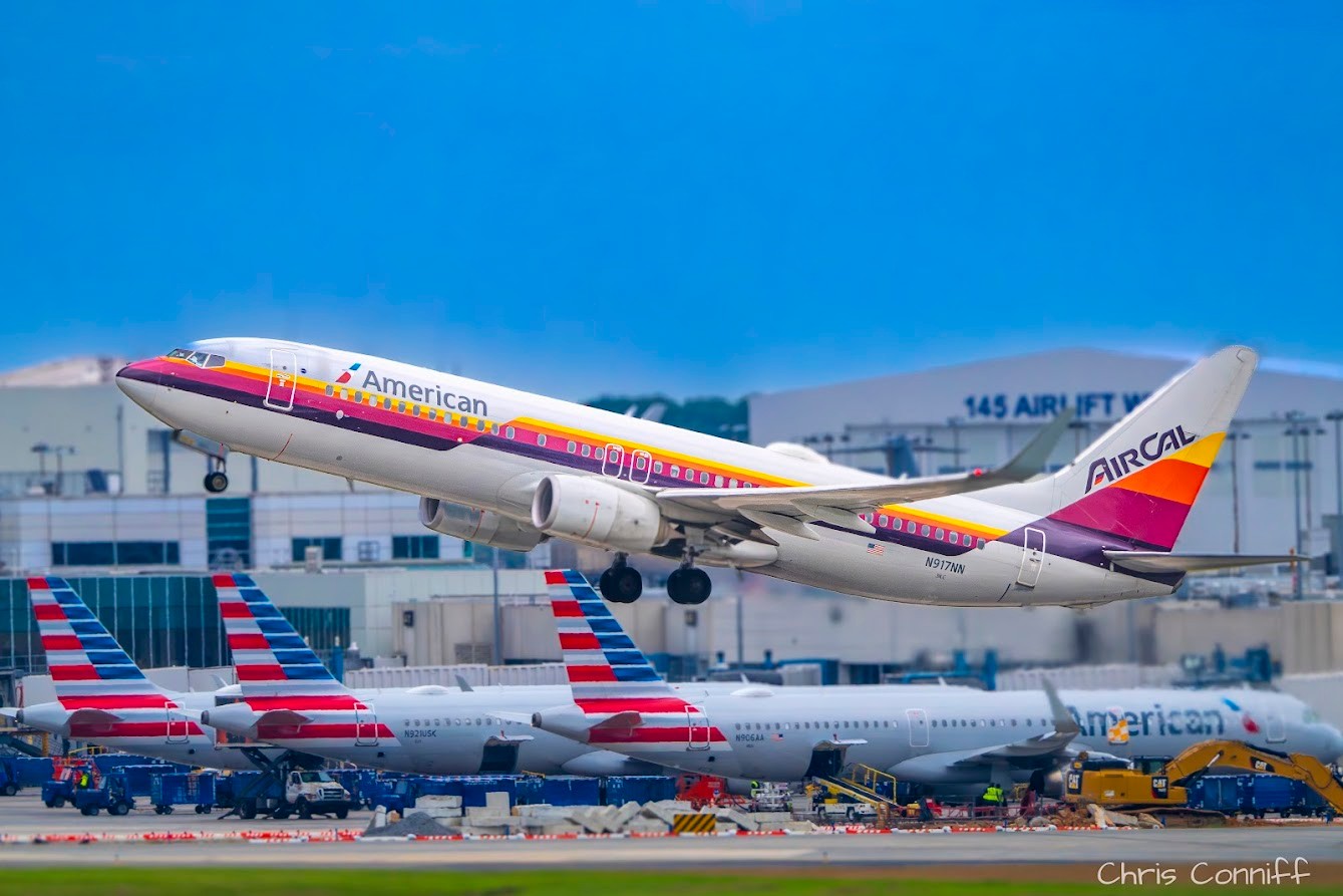 Aircal heritage livery plane spotted at CLT Airport