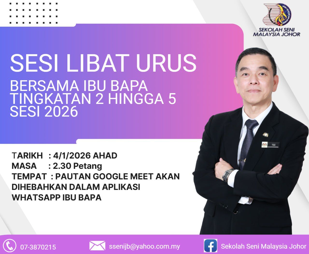 SESI LIBAT URUS (SLU) IBU BAPA/PENJAGA DAN MURID TINGKATAN 2 HINGGA 5 ...