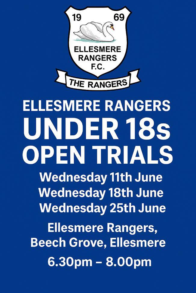 Ellesmere Rangers FC added a new photo. - Ellesmere Rangers FC