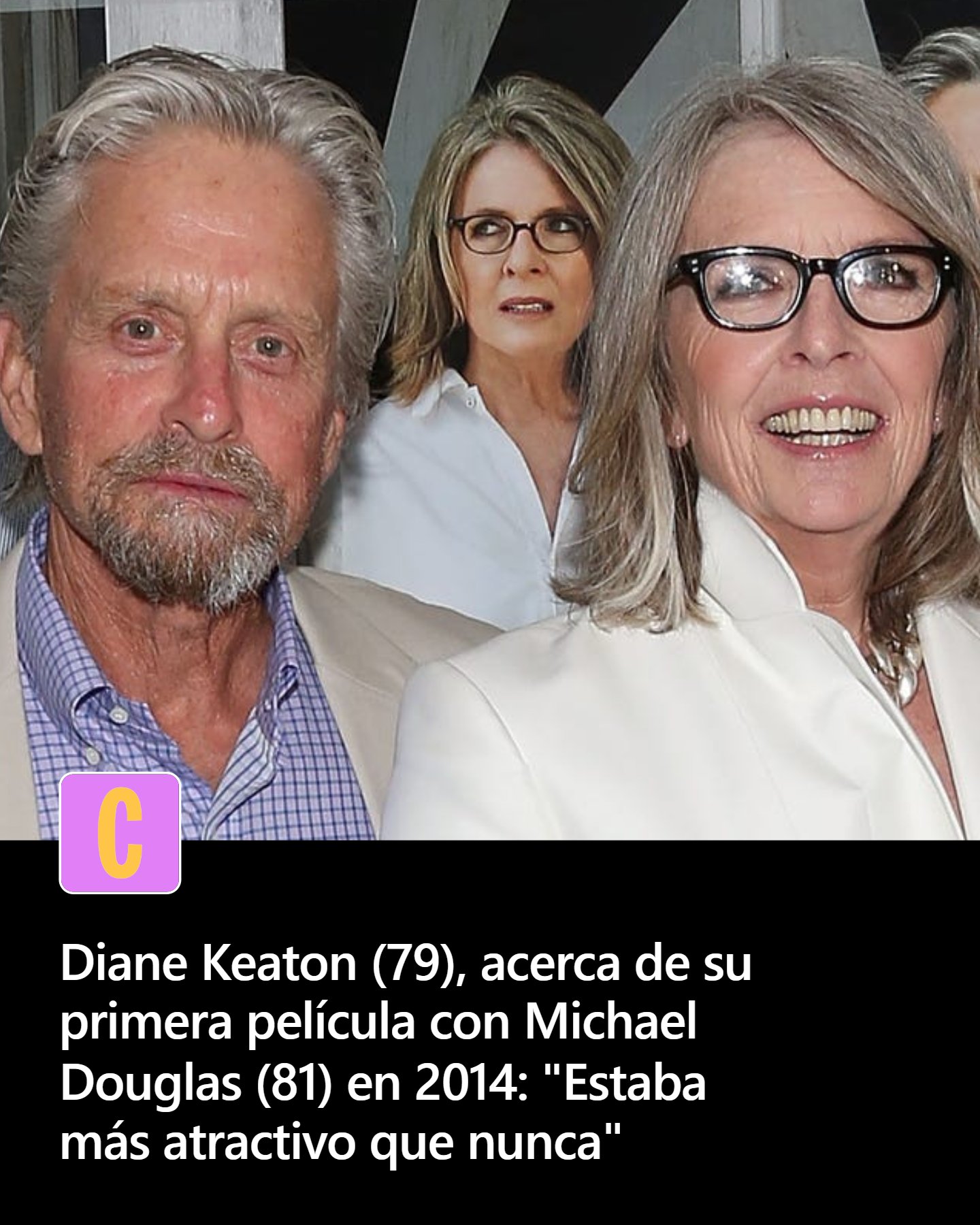 Diane Keaton recuerda su primera colaboración con Michael Douglas  