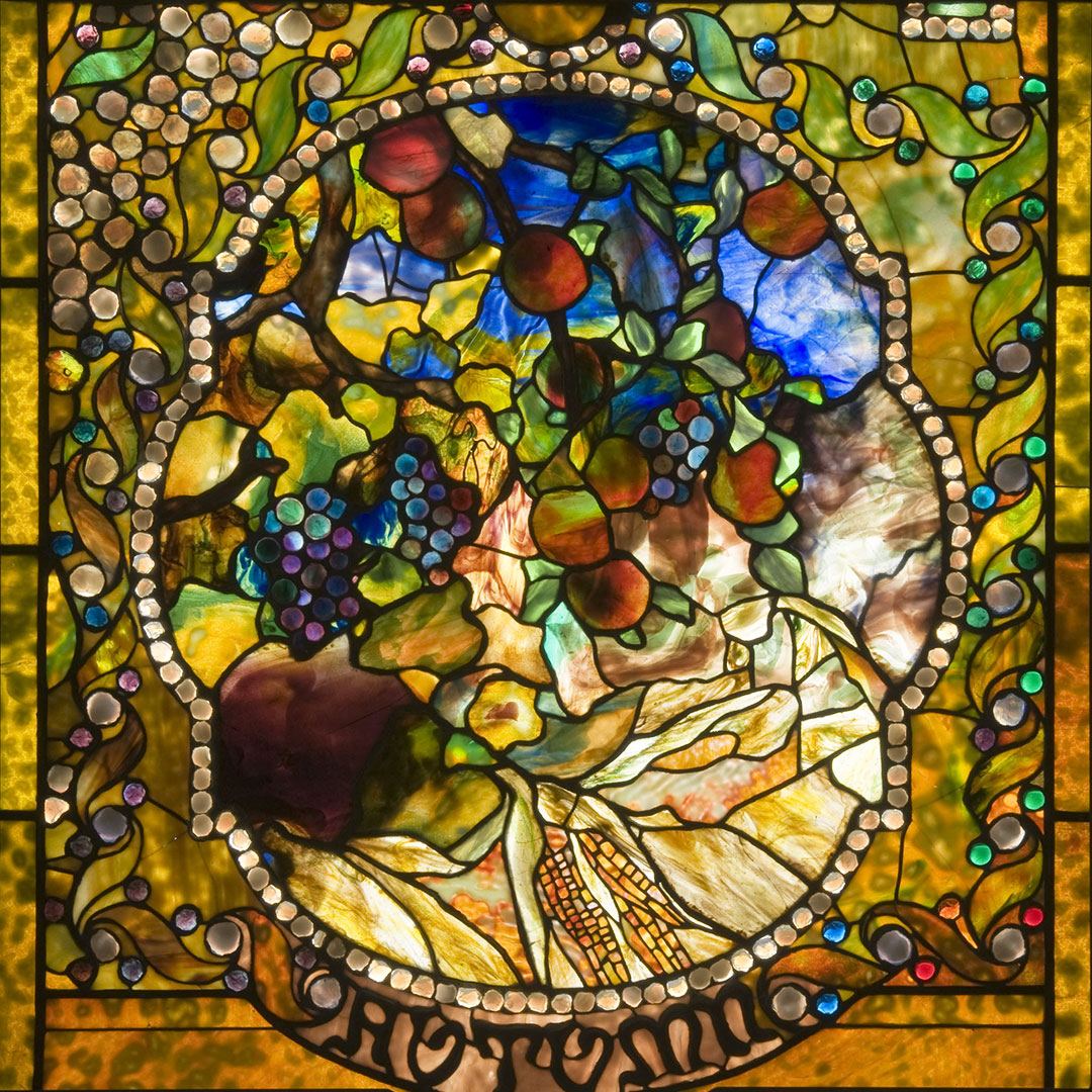 Louis Comfort Tiffany's Autumn panel from Four Seasons window