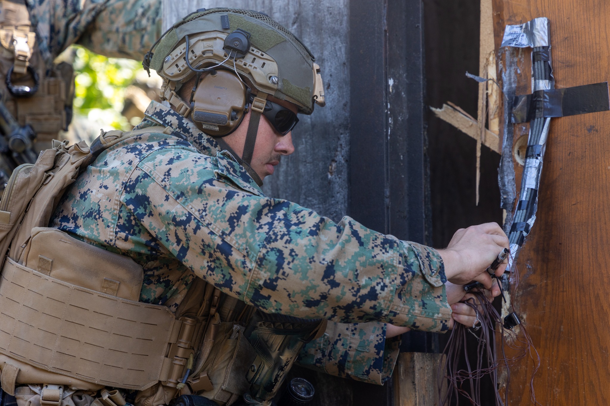 Camp Lejeune - U.S. Marine Corps Cpl. Larry Bell a squad leader with ...