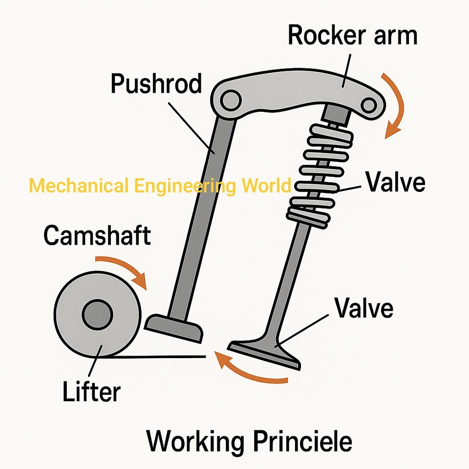 How - The image illustrates the inner workings of a diesel engine, a ...