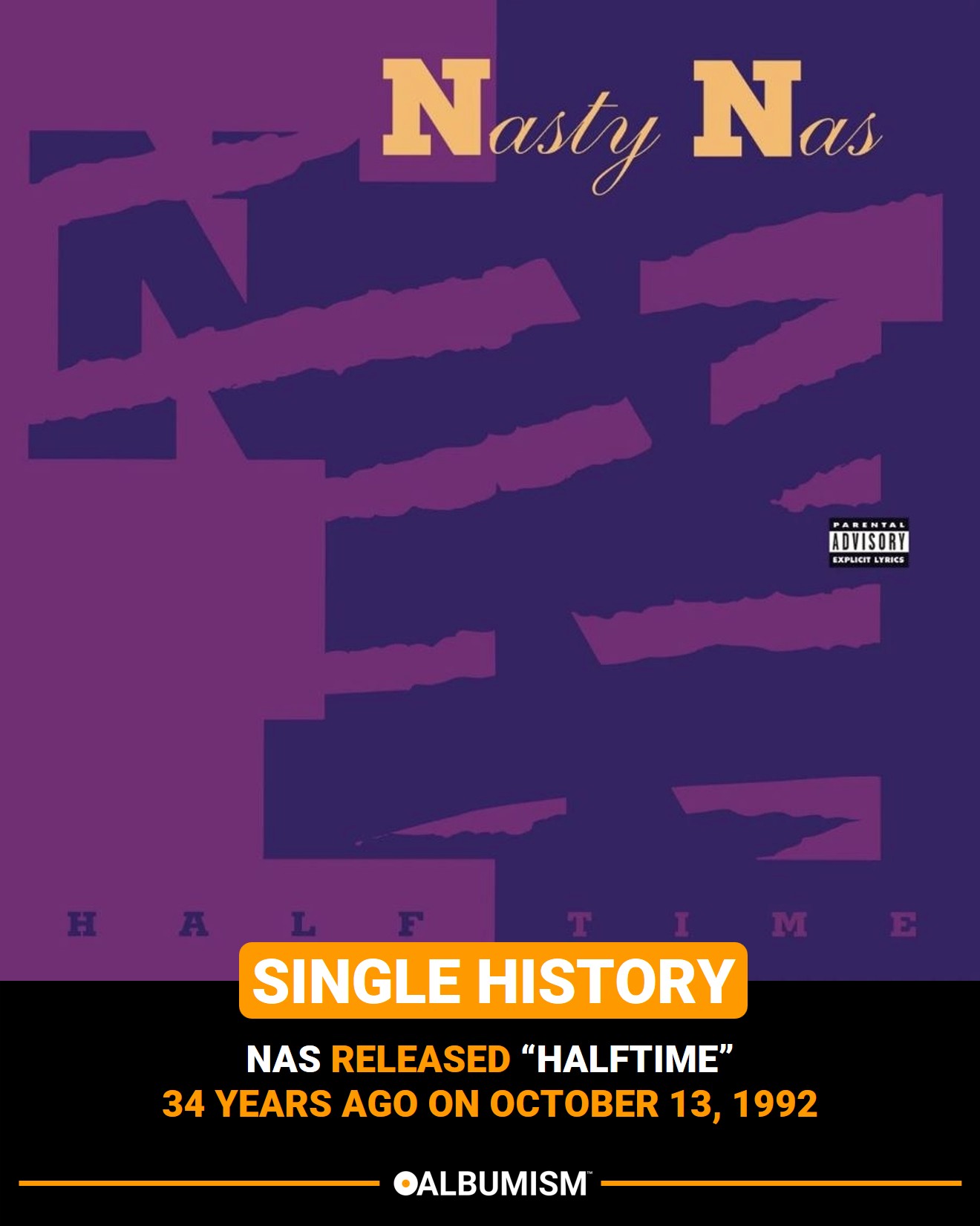 Nas 'Halftime' single released October 13, 1992