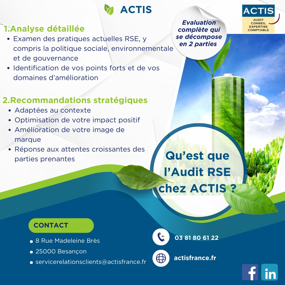 ACTIS France - 🌍 Comprendre le Rapport d'Audit RSE
