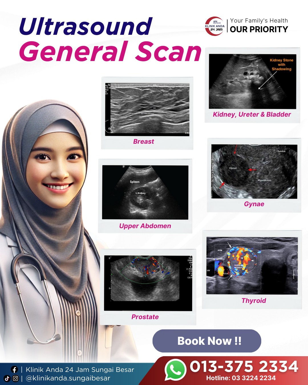 Klinik - 🔎 Ultrasound General Scan – Pemeriksaan Menyeluruh untuk ...
