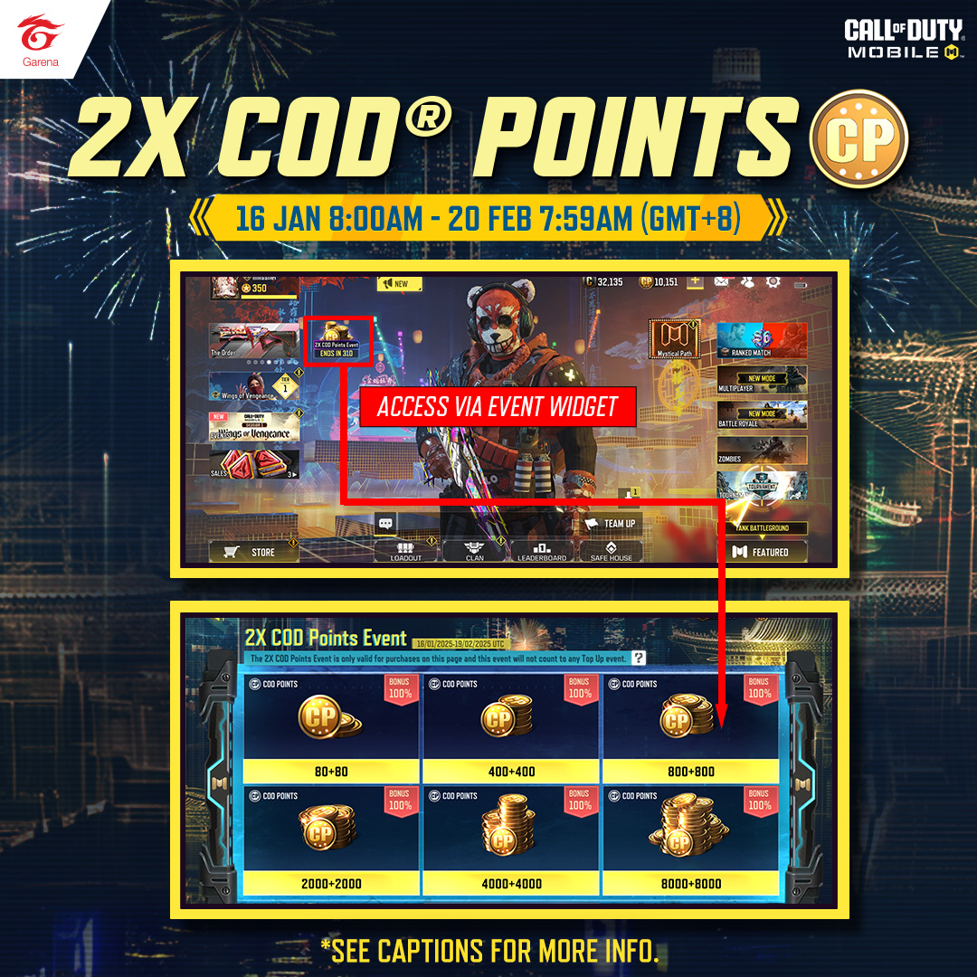 🎉 2X COD® Points 📗 Event... - Garena Call of Duty Mobile | Facebook