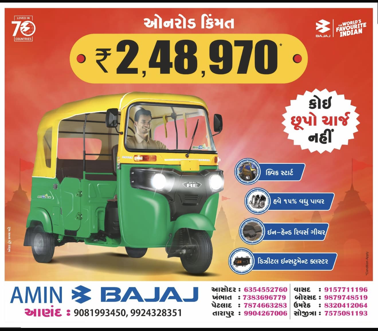 Bajaj Auto, Amin Auto Agencies - Anand | Anand