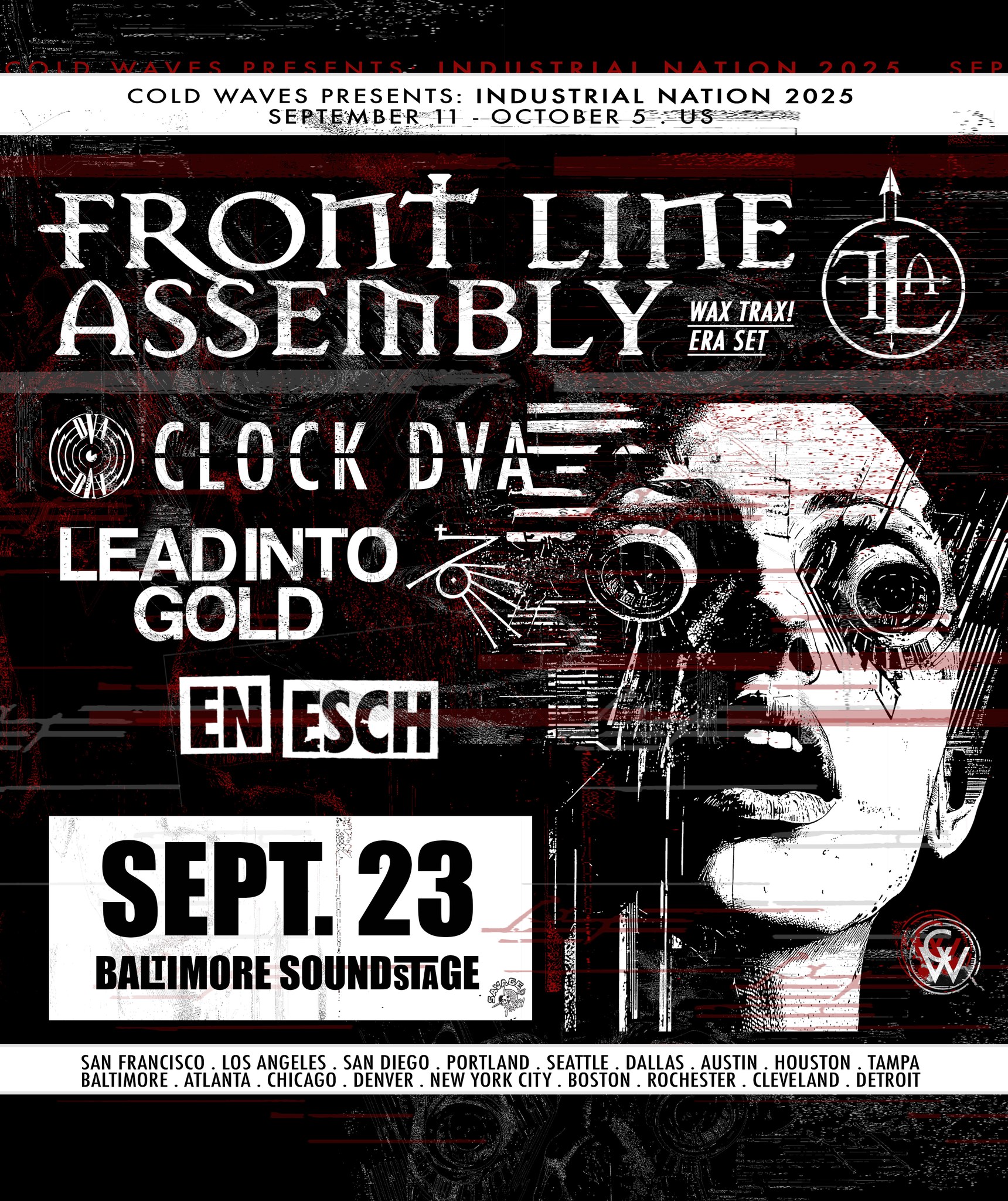 Nitzer Ebb industrial nation 2025 tour with Front Line Assembly