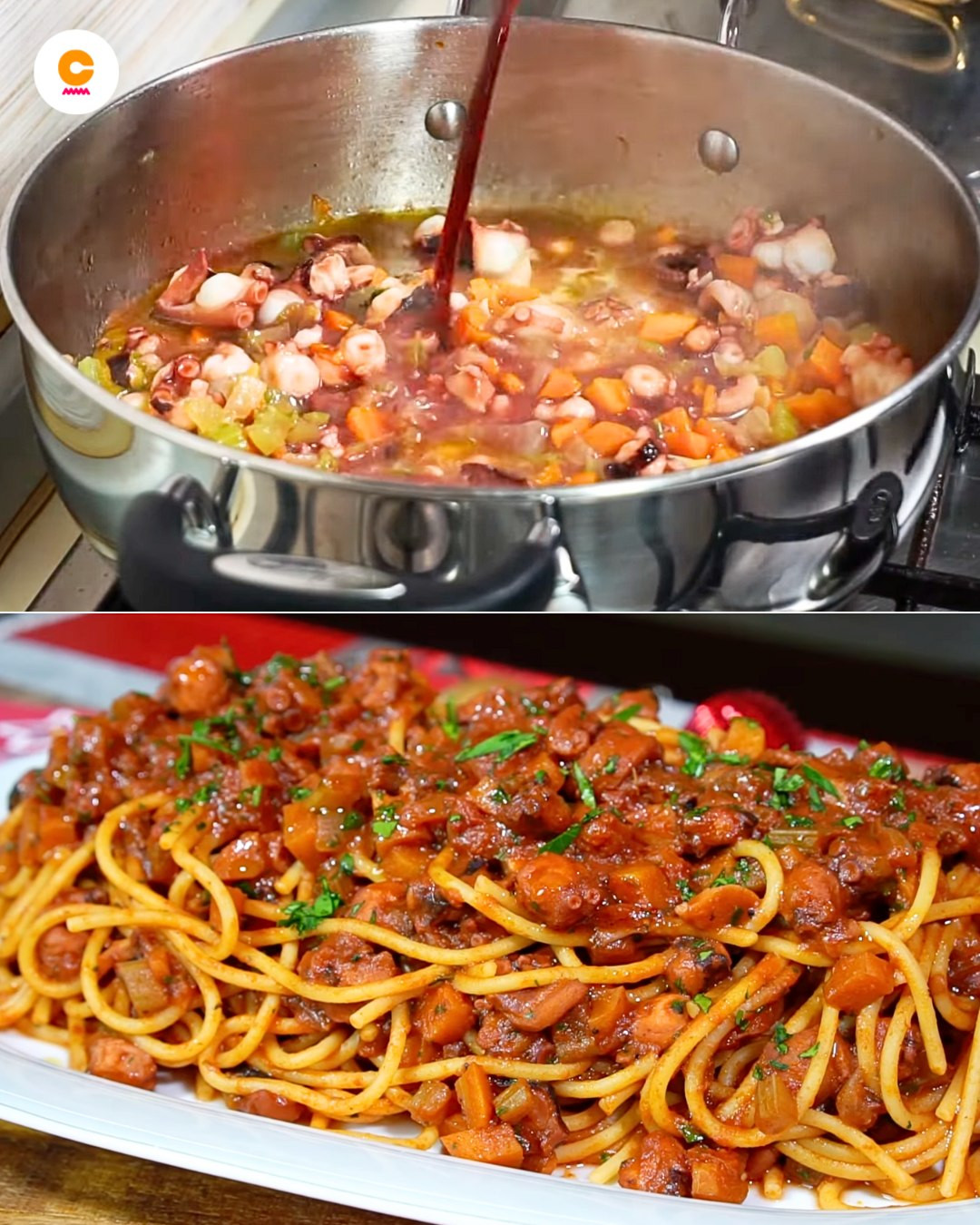 Codzienne przepisy | Spaghetti z ragout z ośmiornicy: rozpływająca się ...