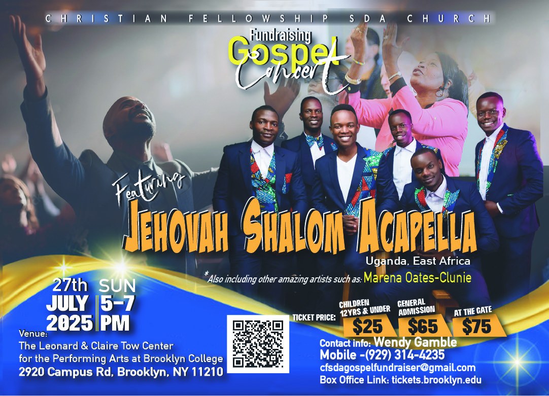 Fundraising Gospel Concert Featuring Jehovah Shalom Acapella and Others.