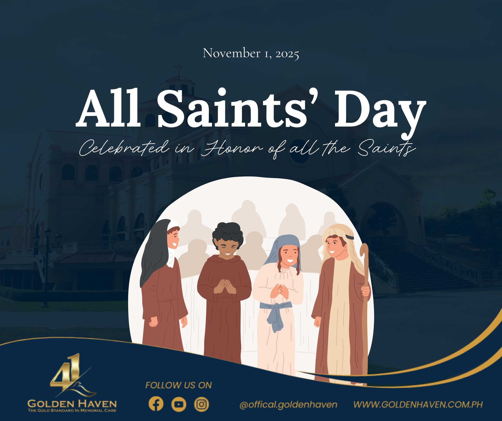 Golden - On this All Saints’ Day, we honor and remember all the saints ...