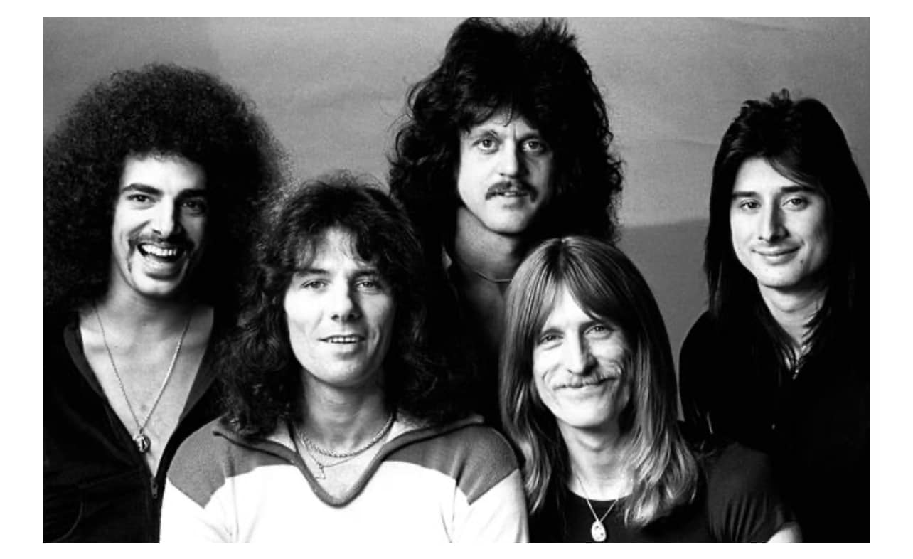 Journey's Evolution album features Lovin', Touchin', Squeezin'