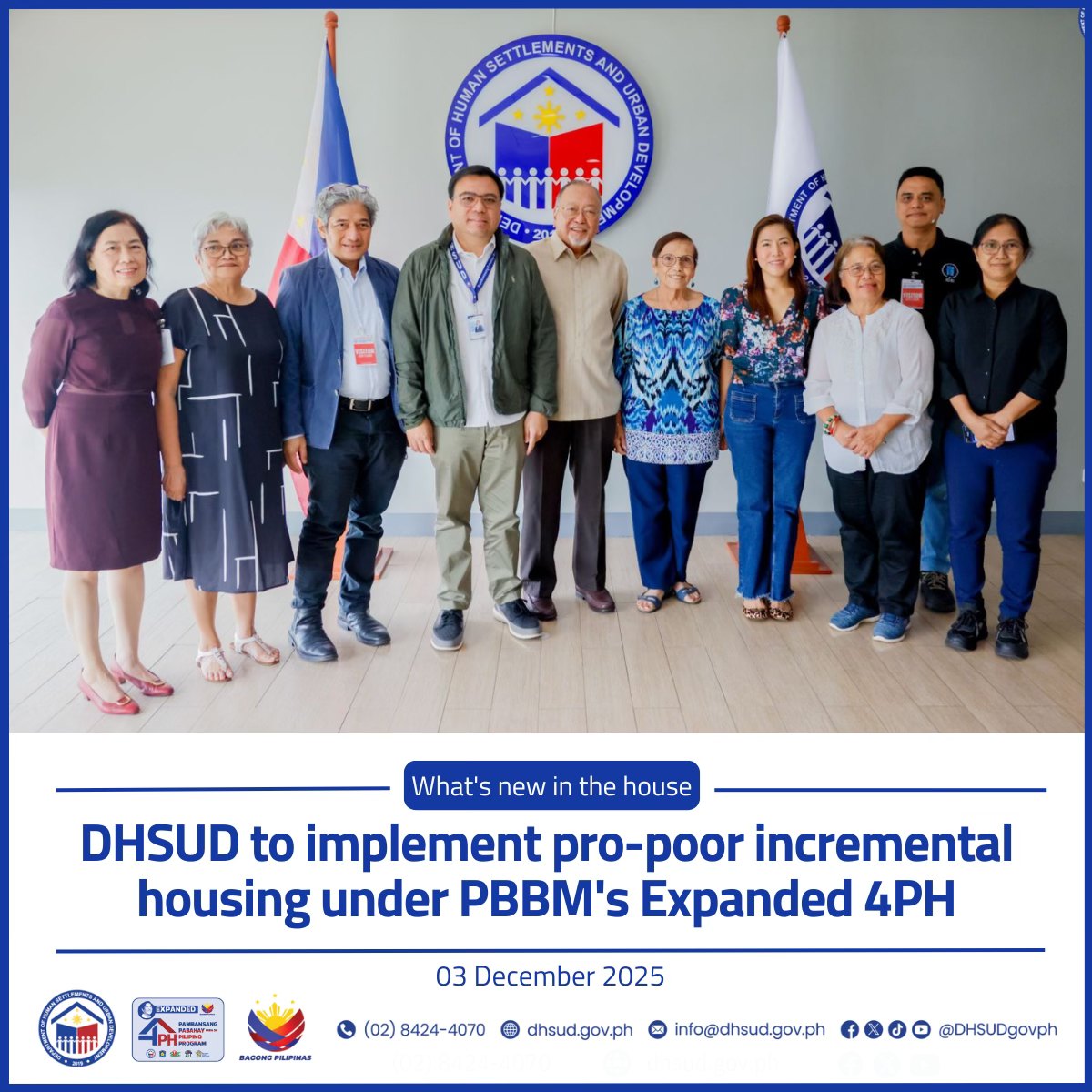 Department - WHAT'S NEW IN THE HOUSE. #DHSUD Secretary Jose Ramon ...