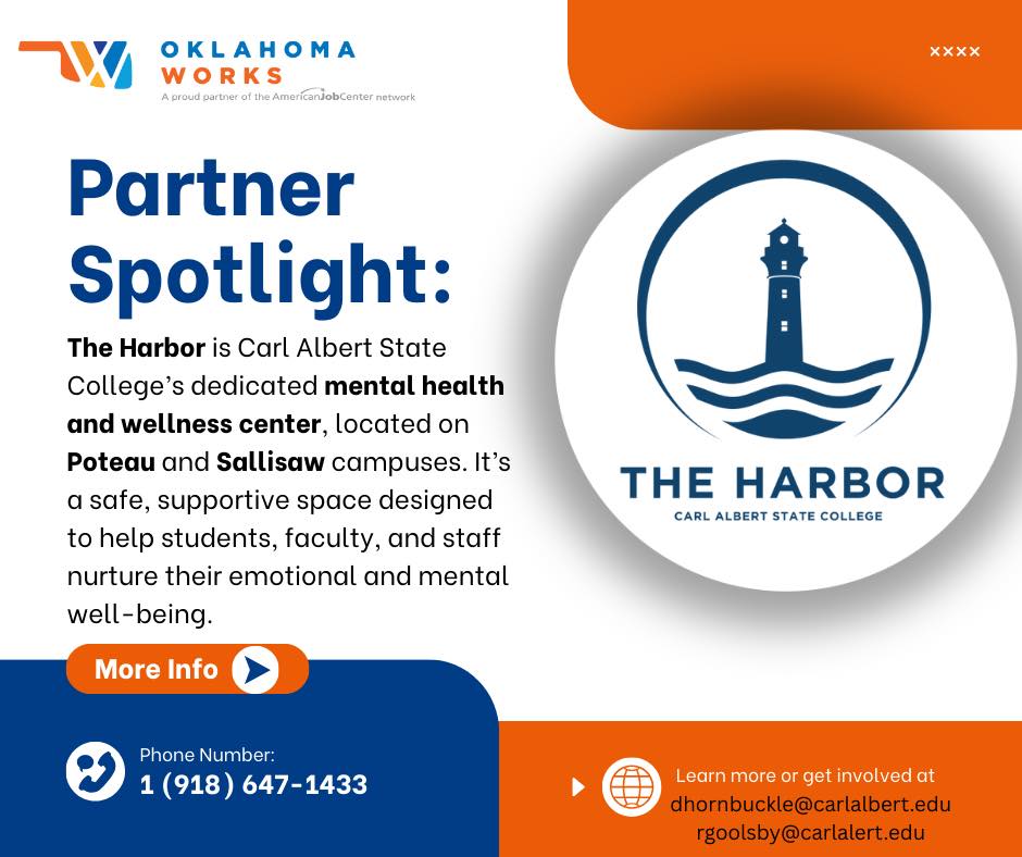 One - 🌊 The Harbor at Carl Albert State College is a safe and welcoming ...