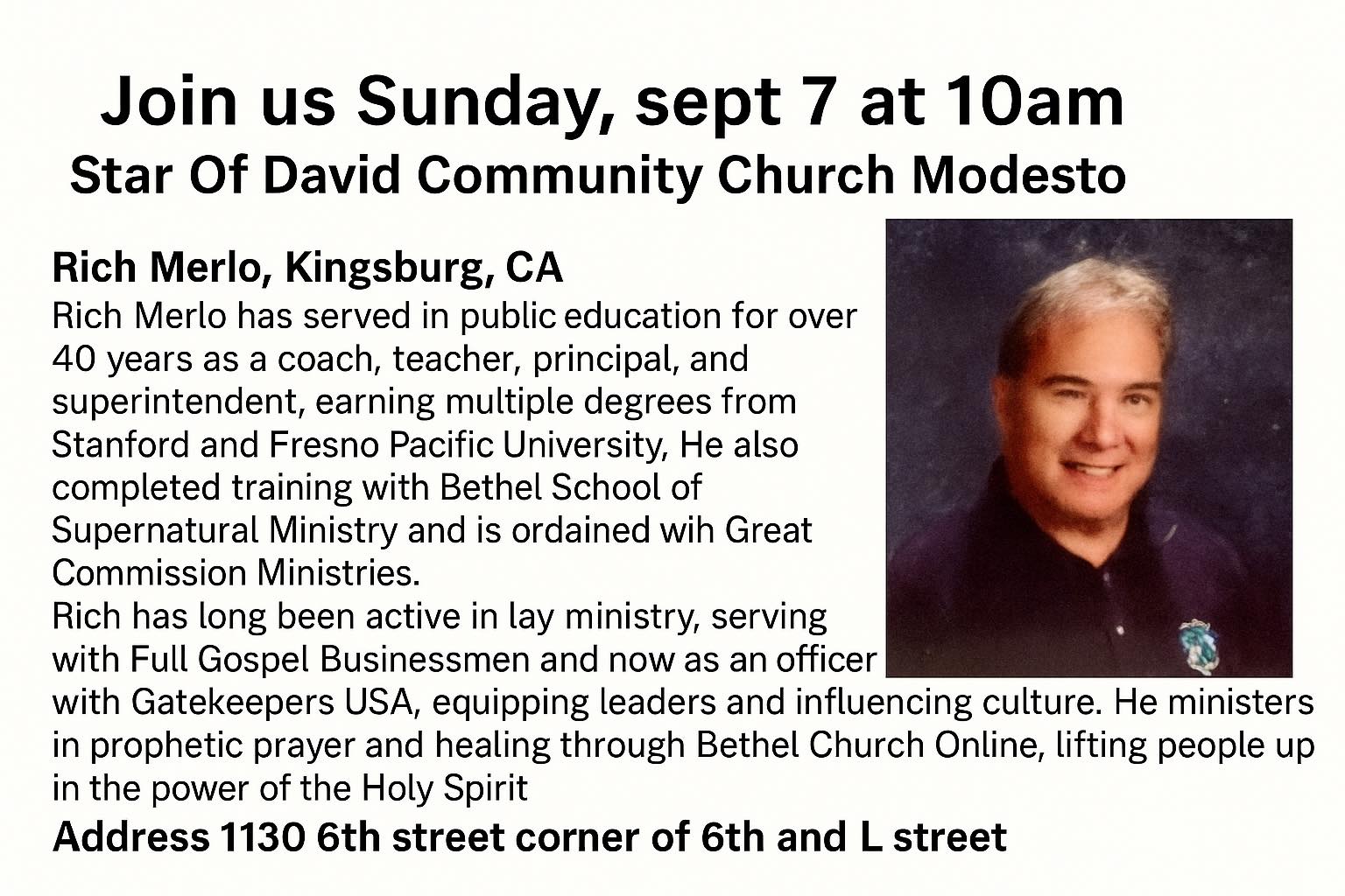 Star of David Community Church | Modesto CA