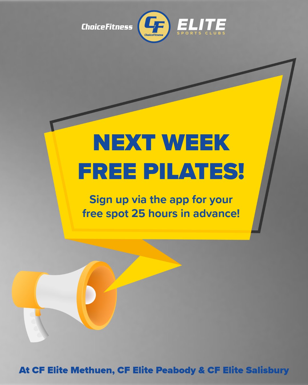 CF - FREE PILATES JAN 19 - JAN 25! Pilates is BACK at CF Elite Methuen ...