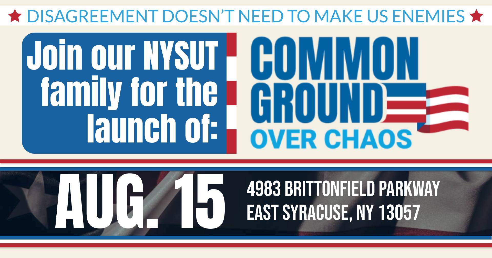 Pledge Signing: Common Ground Over Chaos