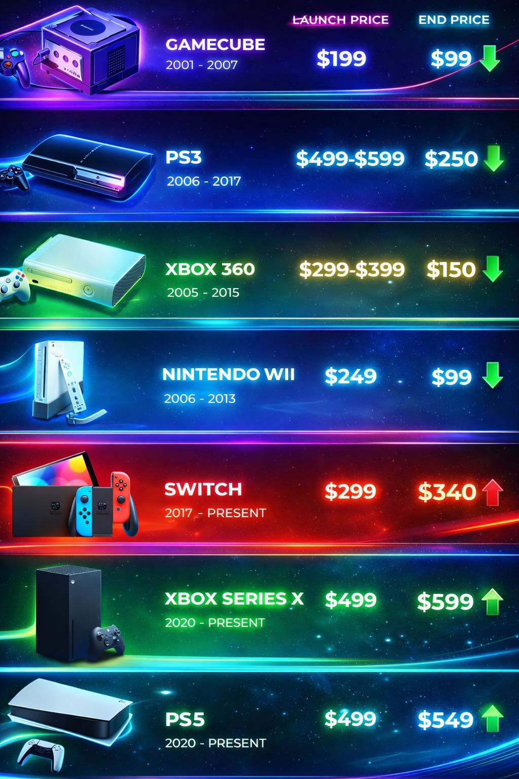 Ps5 - 🎮 CONSOLE PRICES TELL A WILD STORY 📉📈 From price drops to price ...