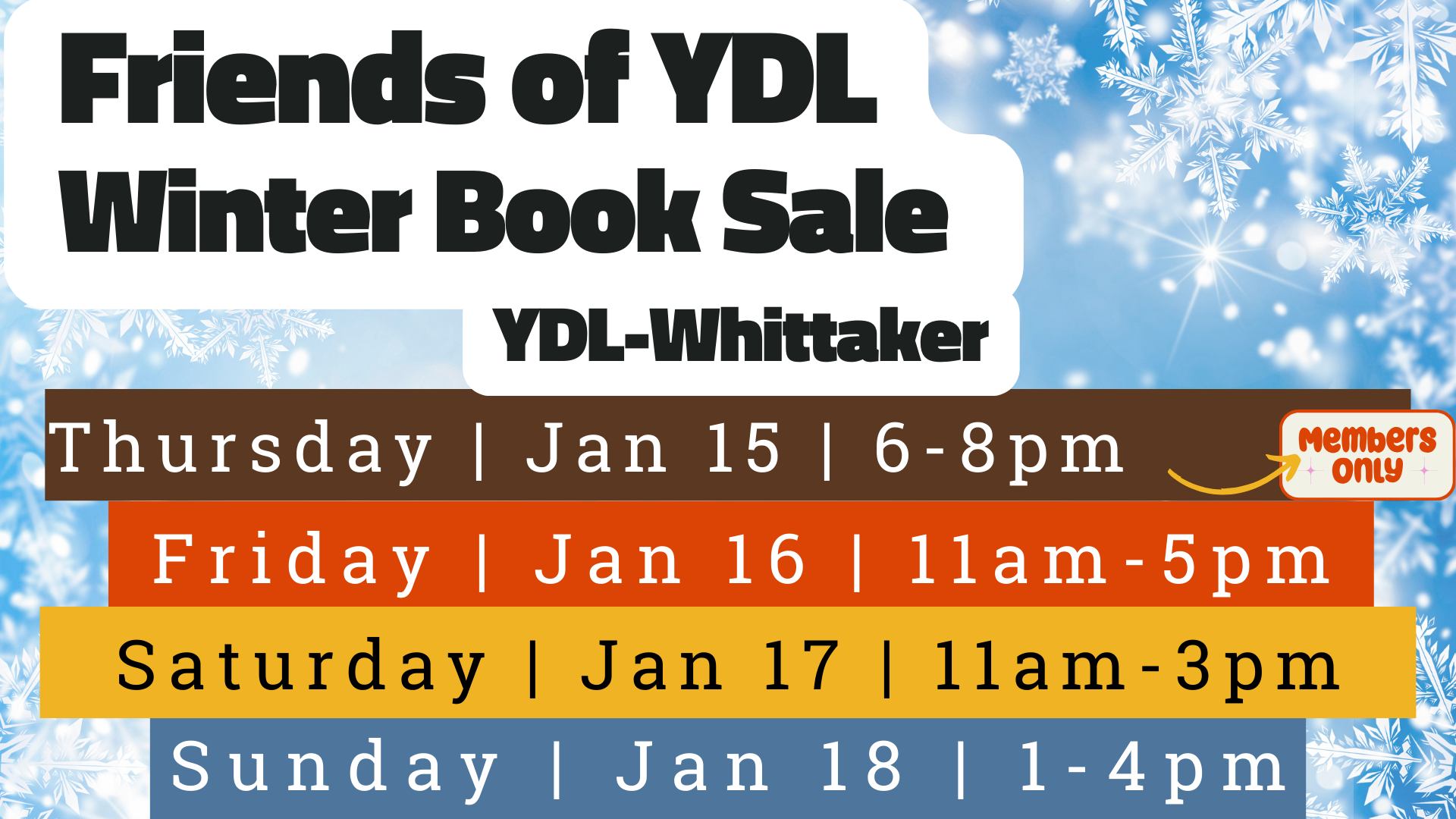 The Friends of the Ypsilanti District Library Book Sale starts