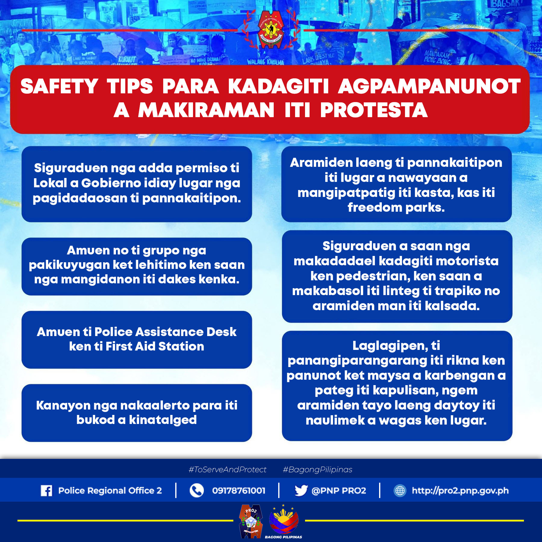 Police - Safety Tips Para kadagiti Agpampanunot A Makiraman iti ...