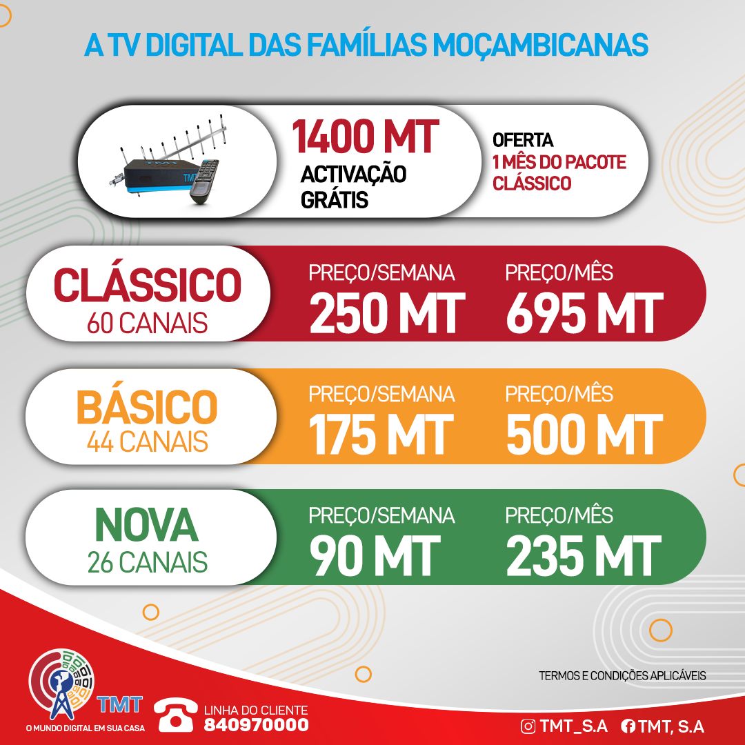 TMT, - A TV DIGITAL DAS FAMÍLIAS MOÇAMBICANAS 💪ADQUIRA O KIT, JUNTE-SE🥳 ...