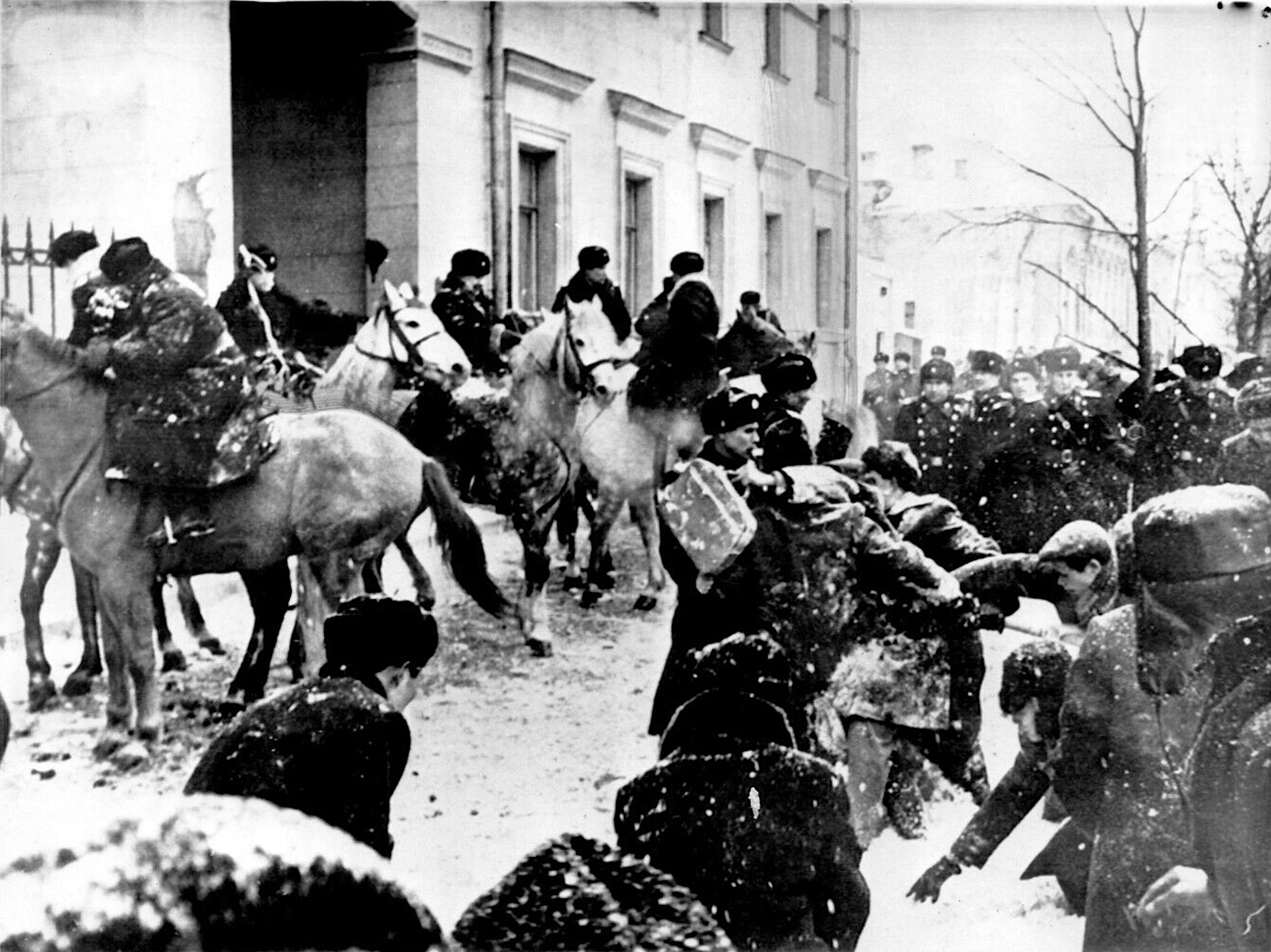 Real - Mar. 4, 1965 - Troops and mounted policemen broke up a mob of ...
