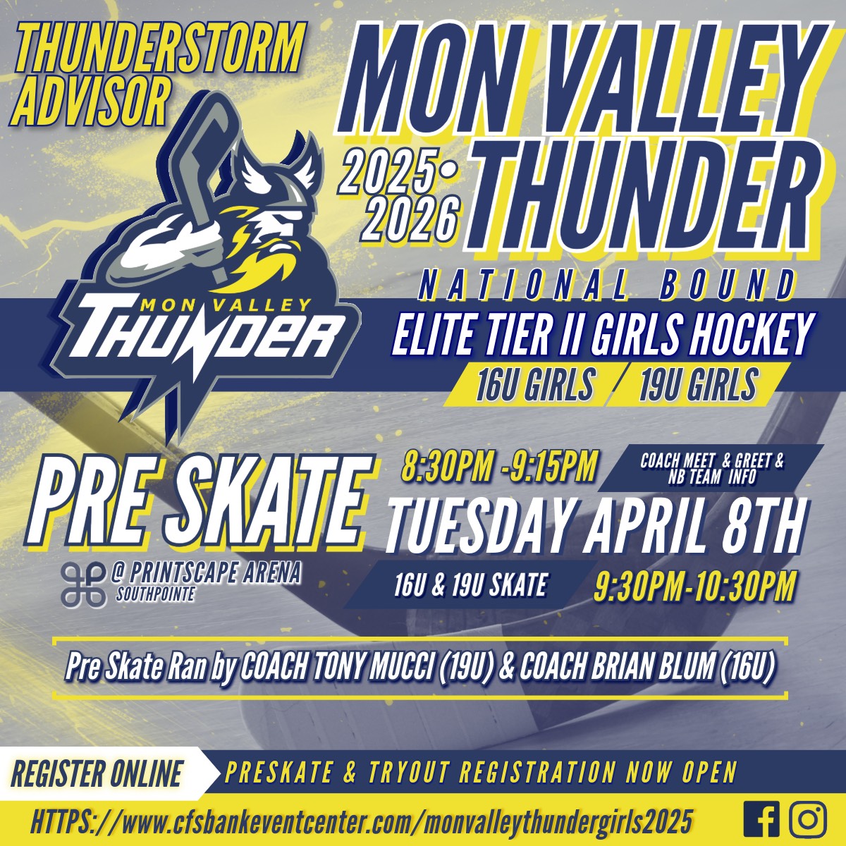 Mon Valley Thunder Youth Hockey Association