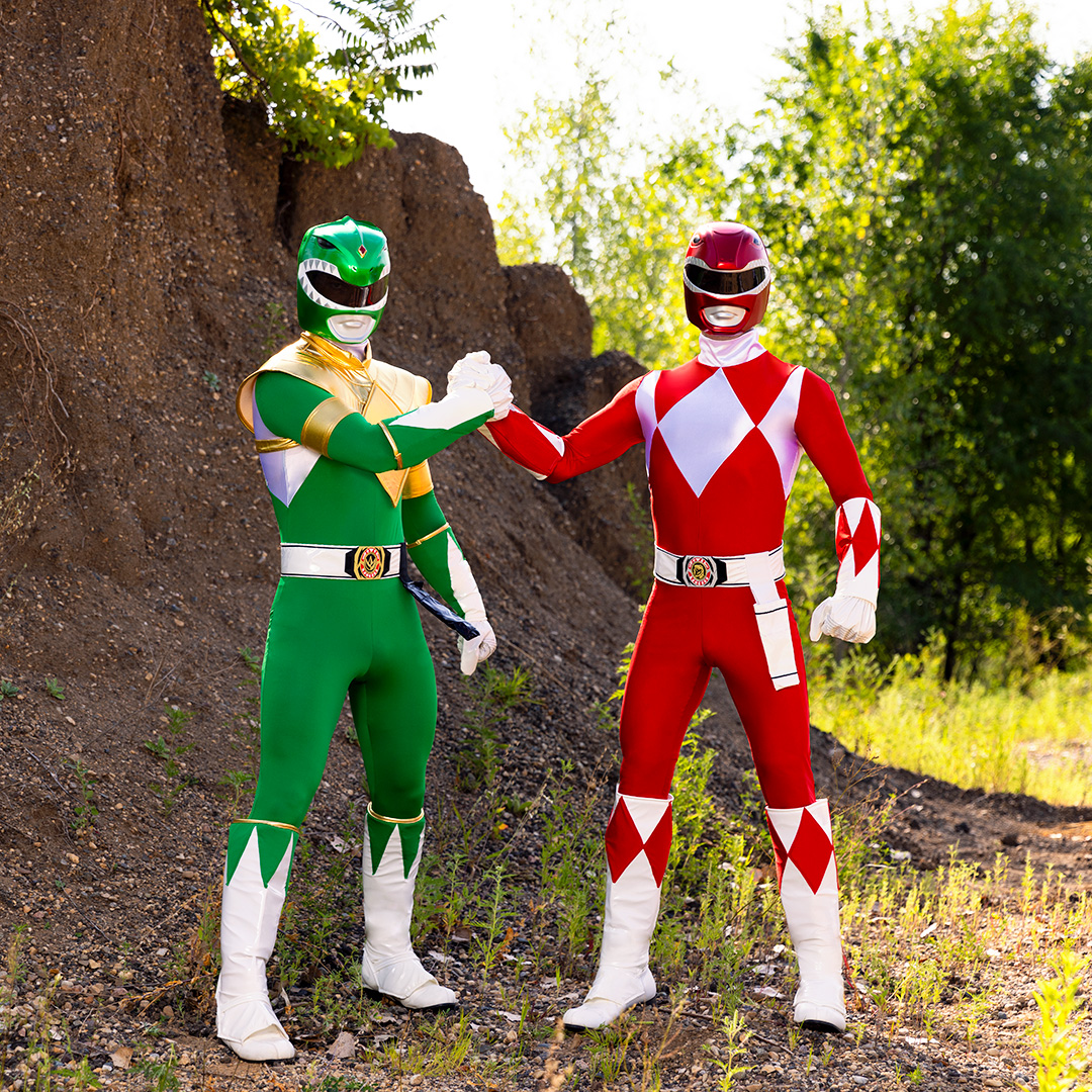 HalloweenCostumes.com - It’s Morphin’ Time! ⚡ The Red Ranger and Green ...