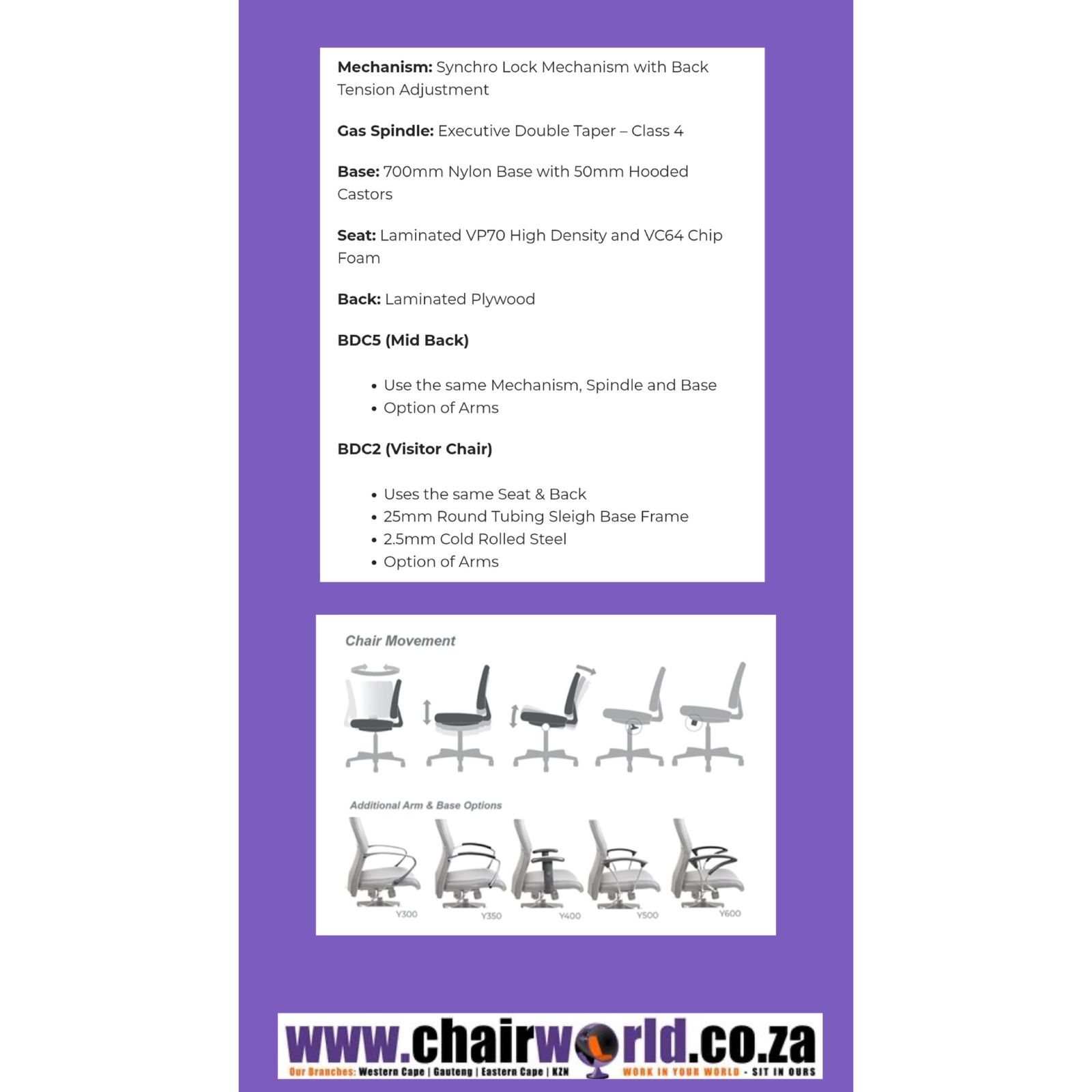 Chair World cc