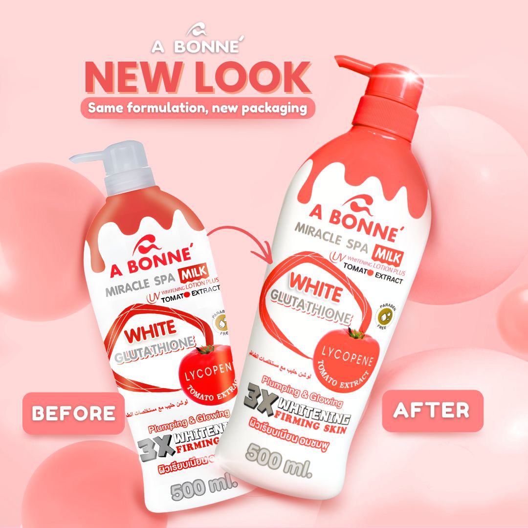 a bonne glutathione whitening lotion She's wearing new look 🍅 Your fave Tomato just got a packaging glow-up! Still the same formulation that you love ✨ #AbonnePhilippines #AbonneTomatoLotion #NewLookSameFormula AHK - CU Hair Quantity:3boxes each توصيل منتجات عناية بالبشرة عمان