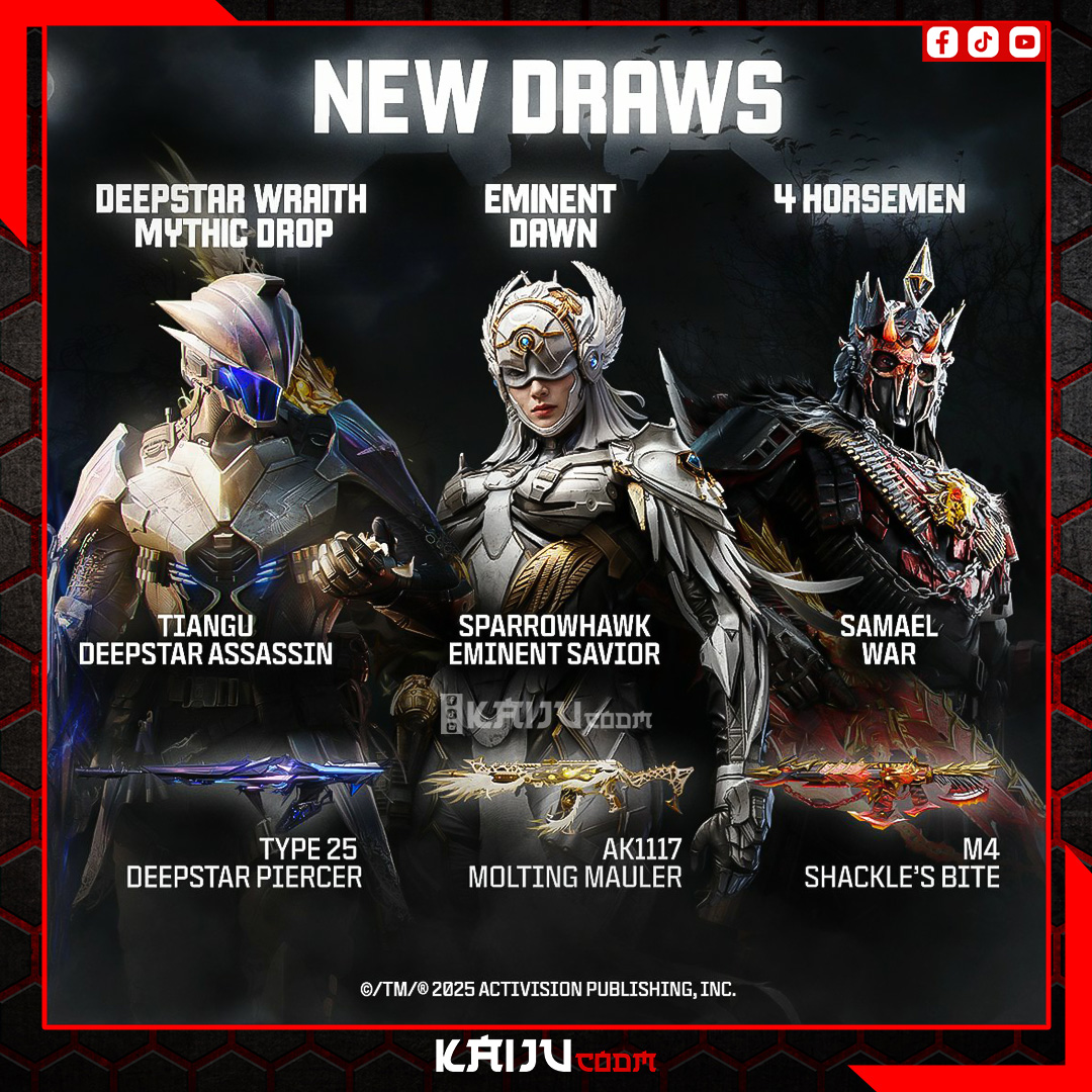 Kaiju Gaming - 🚨 New CODM Draws Incoming! 🚨 🟡 AK117 –... | Facebook
