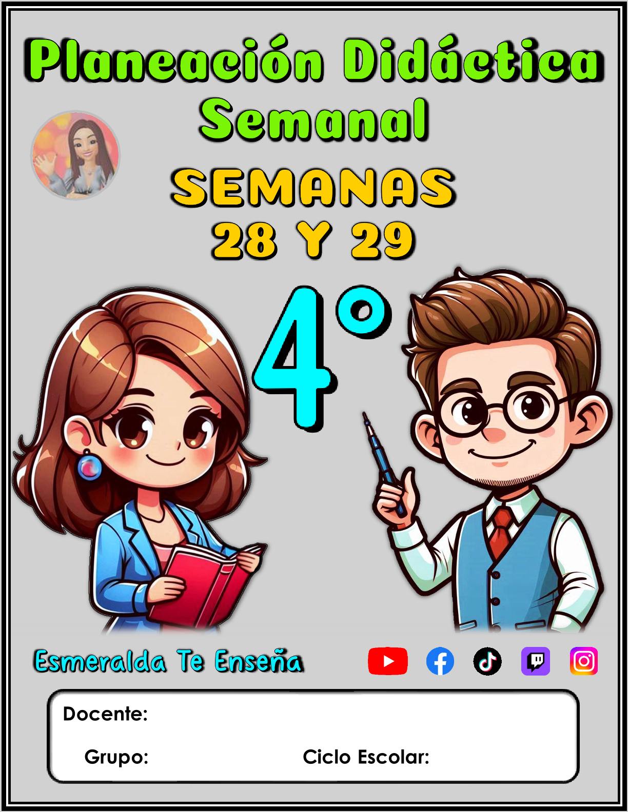 Esmeralda - Planeación didáctica para cuarto grado de las semanas 28 y ...